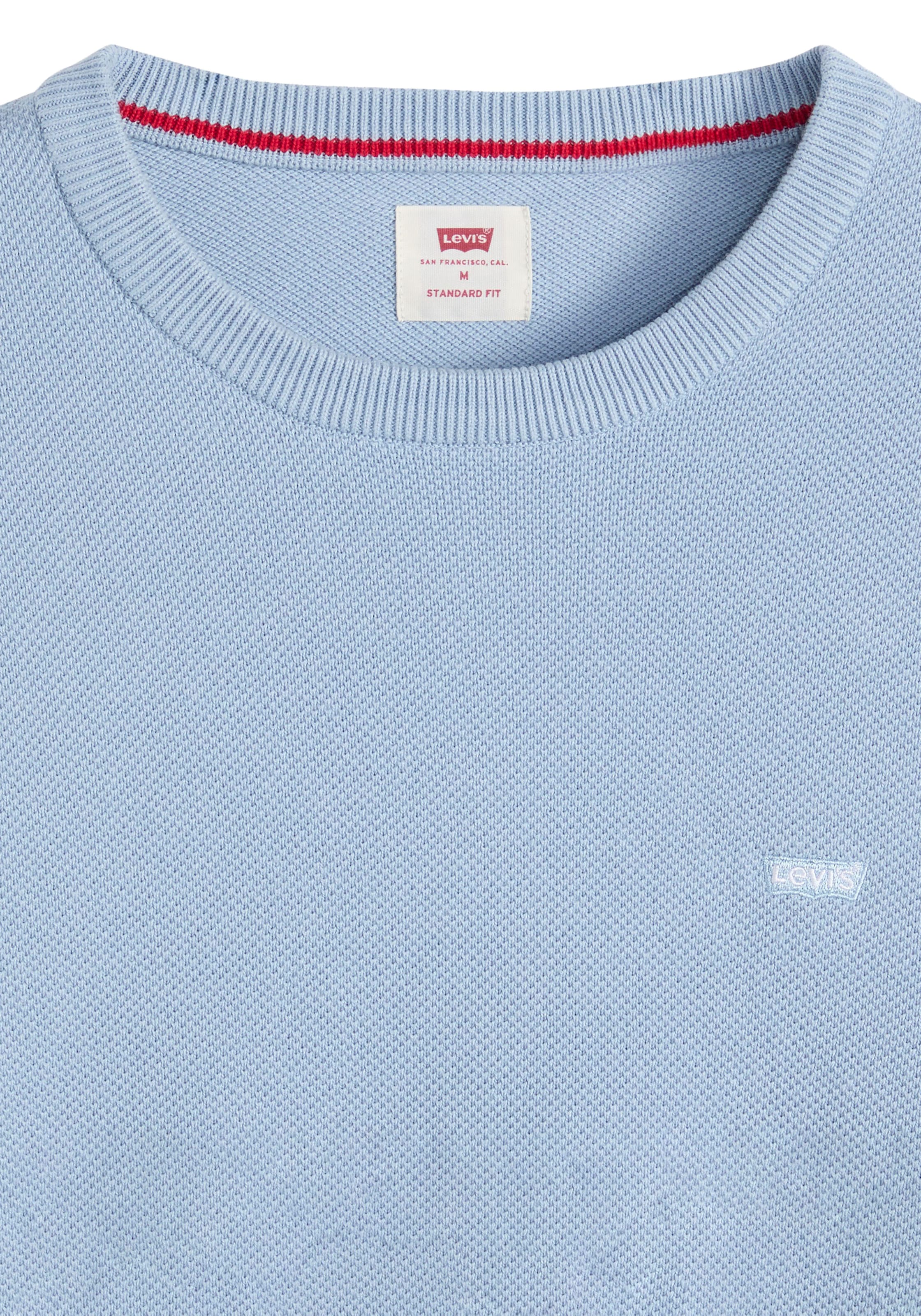 Levi's® Rundhalspullover »LIGHTWEIGHT HM SWEATER« Feingerippte Abschlüsse