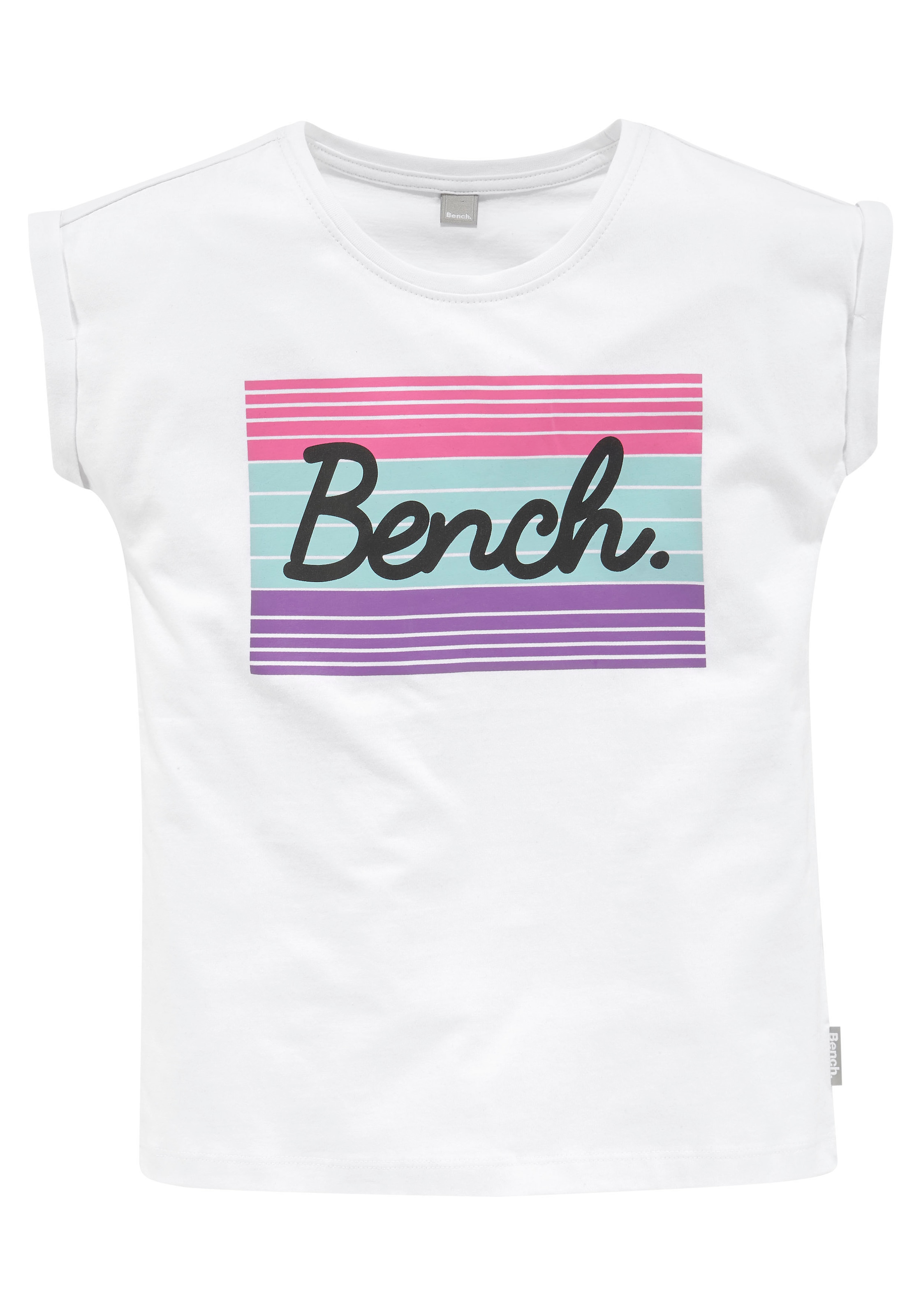 en mit Acheter Bench. grossem ligne ✌ T-Shirt, Logodruck