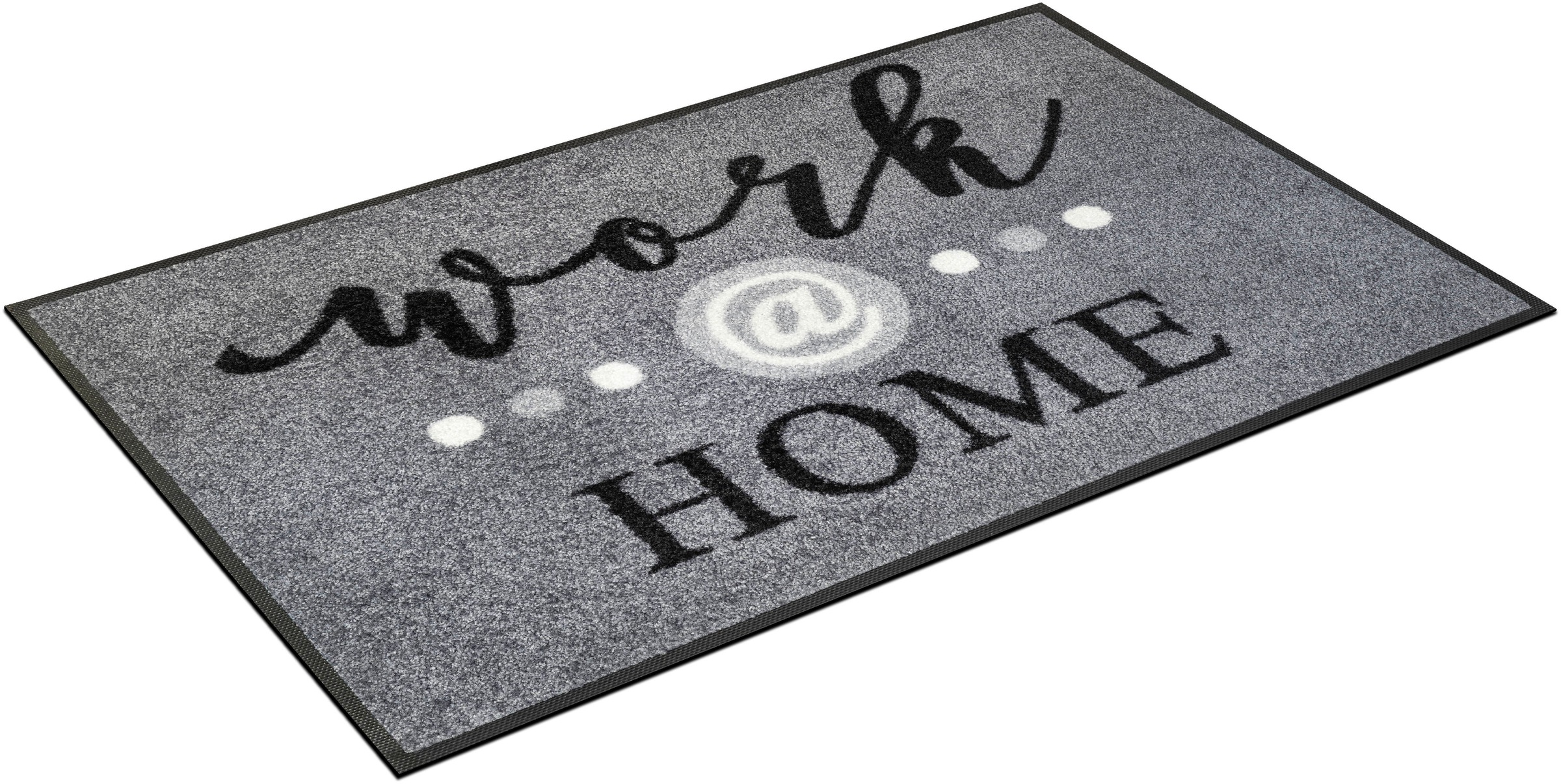 Image of wash+dry by Kleen-Tex Fussmatte »work@home«, rechteckig, 7 mm Höhe, Schmutzfangmatte, mit Spruch, rutschhemmend, In- und Outdoor geeignet, waschbar bei Ackermann Versand Schweiz