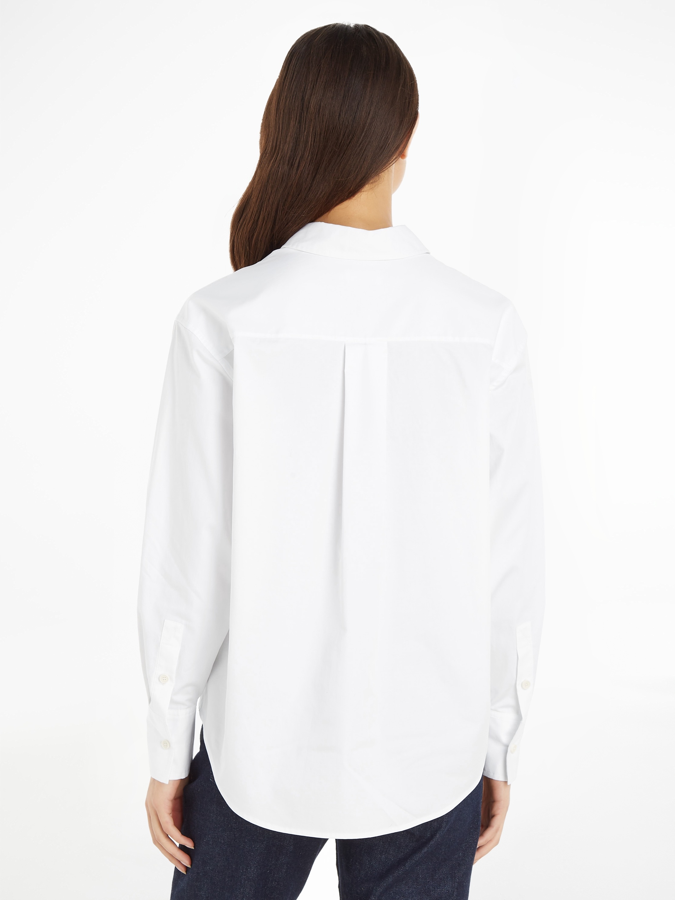 Calvin Klein Hemdbluse »RELAXED COTTON SHIRT«, mit durchgehender Knopfleiste