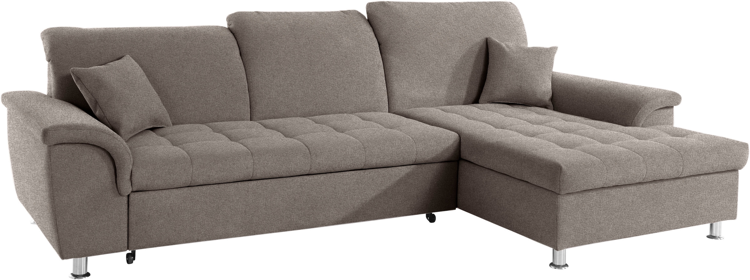 DOMO collection Ecksofa »Franzi L-Form«, wahlweise mit Kopfteilverstellung (dann Tiefe: 170 cm)