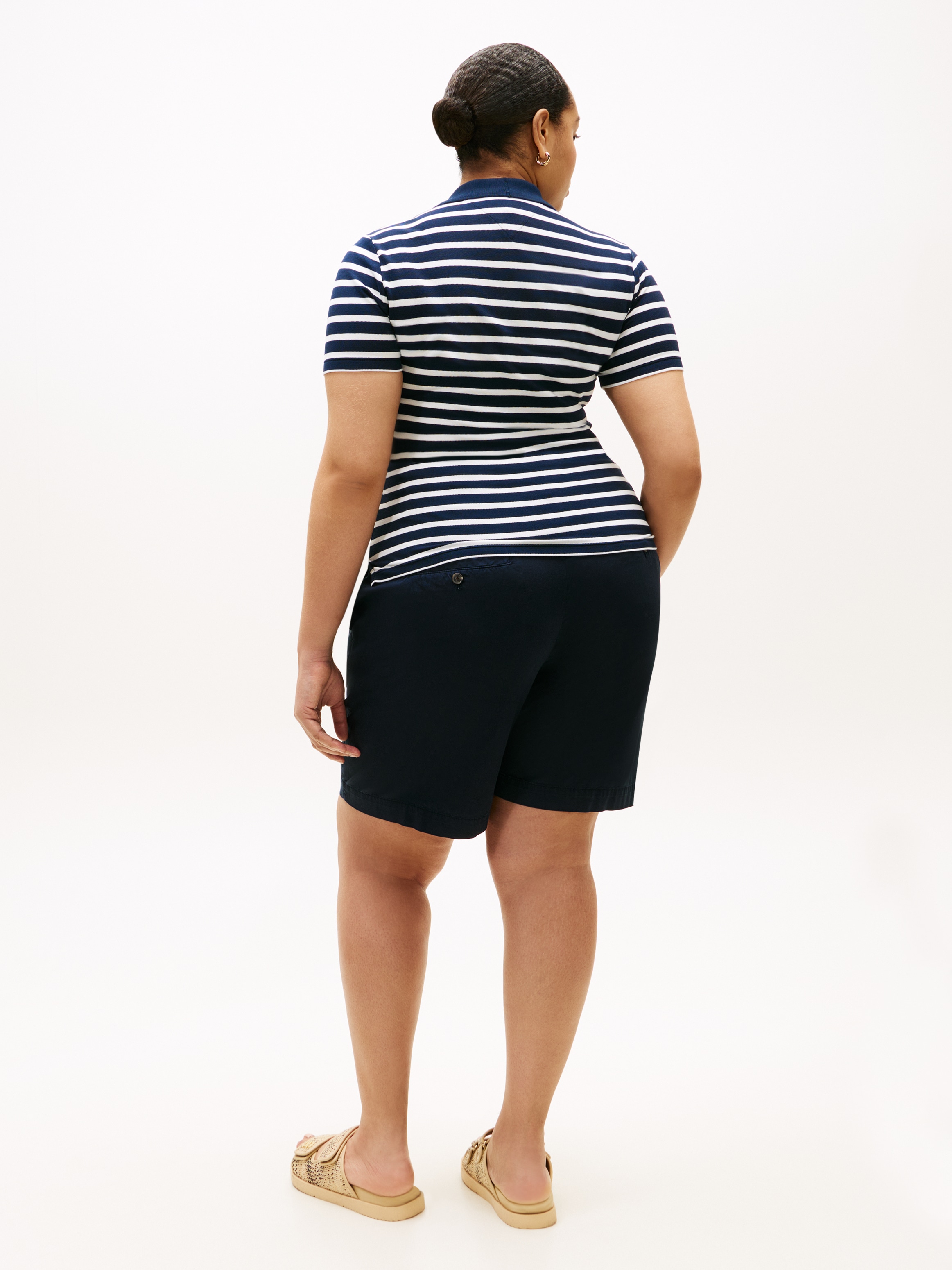 Tommy Hilfiger Curve Polo »CRV 1985 SLIM PIQUE POLO SS« in grossen Grössen, aus Pique Qualität