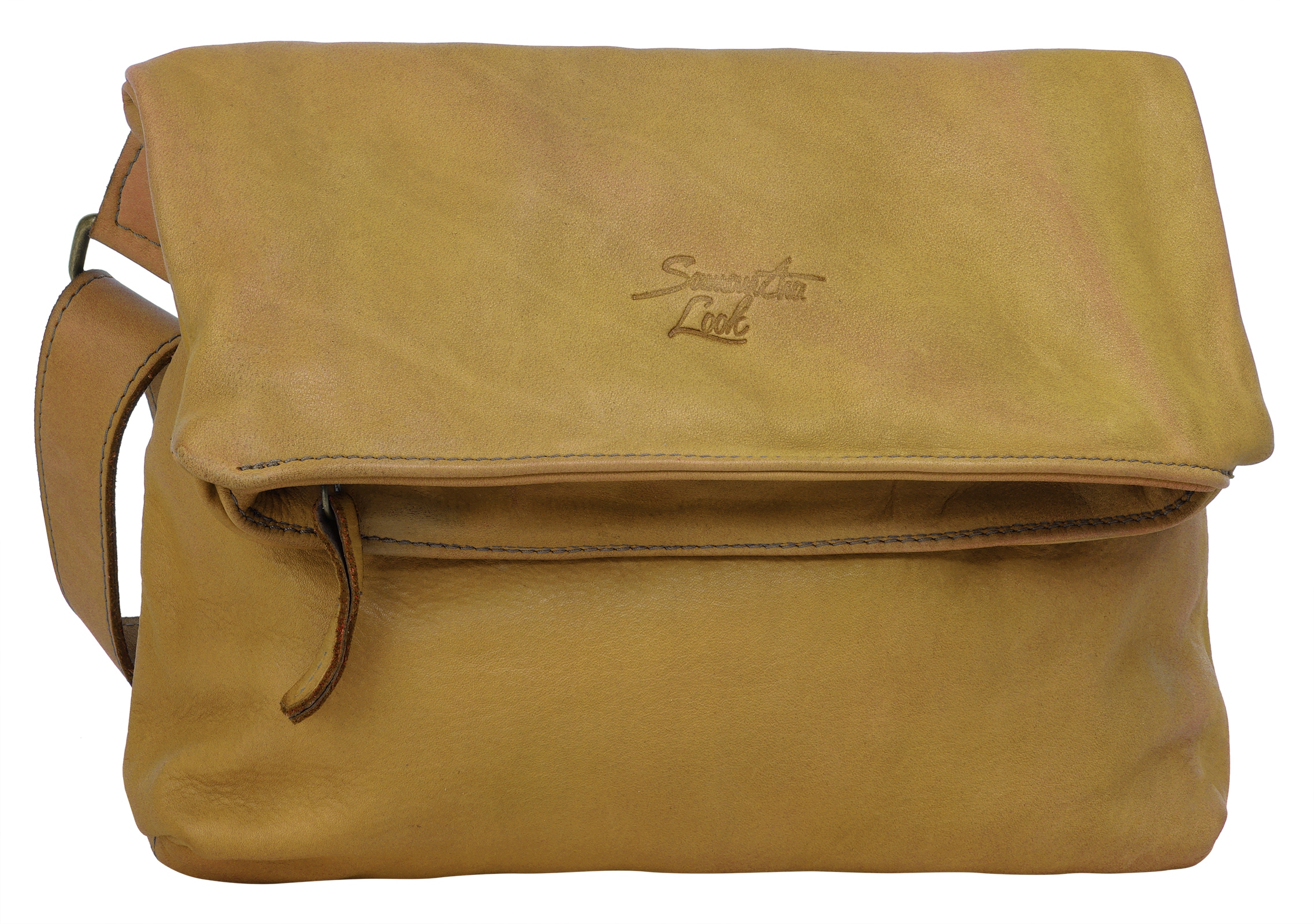 Samantha Look Umhängetasche echt Leder, Made in Italy