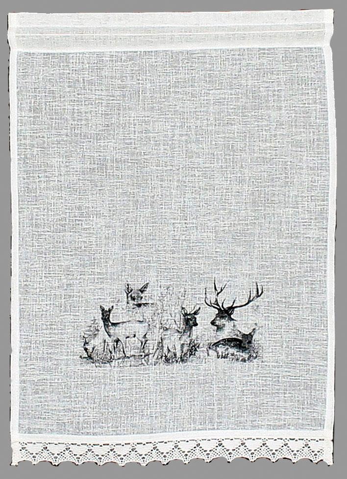 Image of HOSSNER - ART OF HOME DECO Scheibengardine »Bambi«, (1 St.), Landhaus-Look bei Ackermann Versand Schweiz