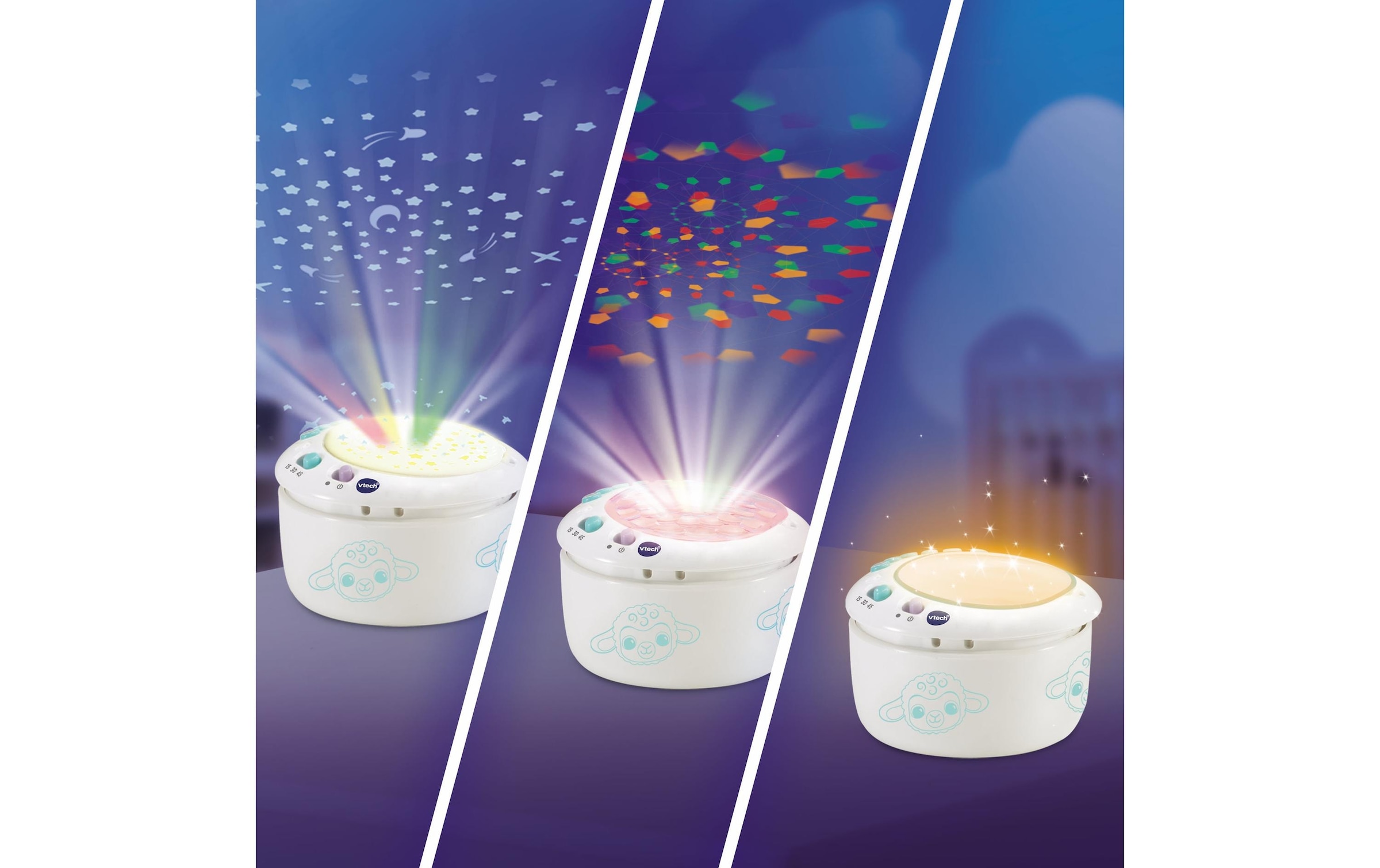 Vtech® Nachtlicht »mouton Nuit étoilée 3 en 1« Farbwechsler | Warmweiss