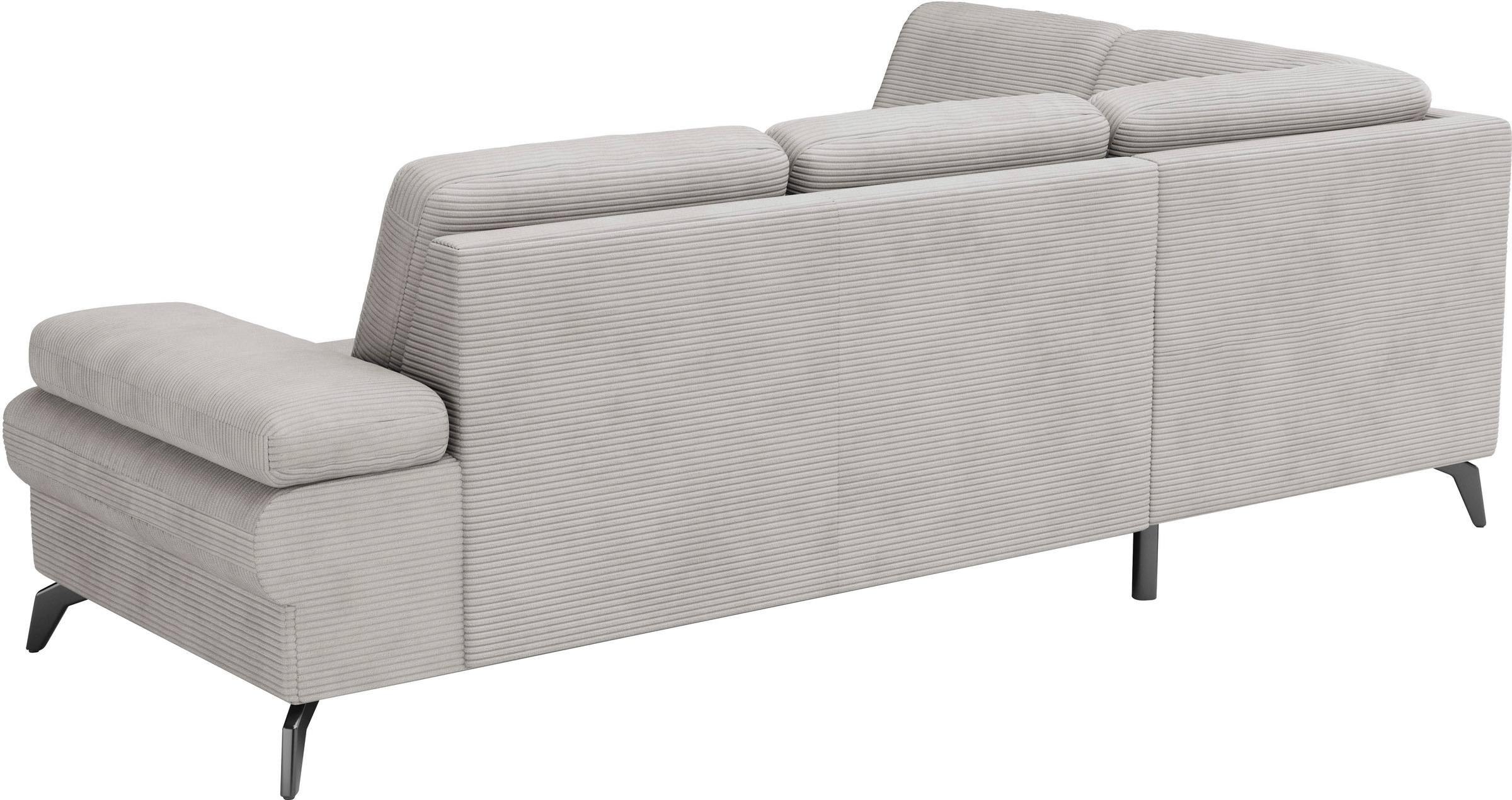 sit&more Ecksofa »Morris Jubi L-Form«, inkl. Armteilfunktion und 1 Zierkissen, wahlweise mit Bettfunktion