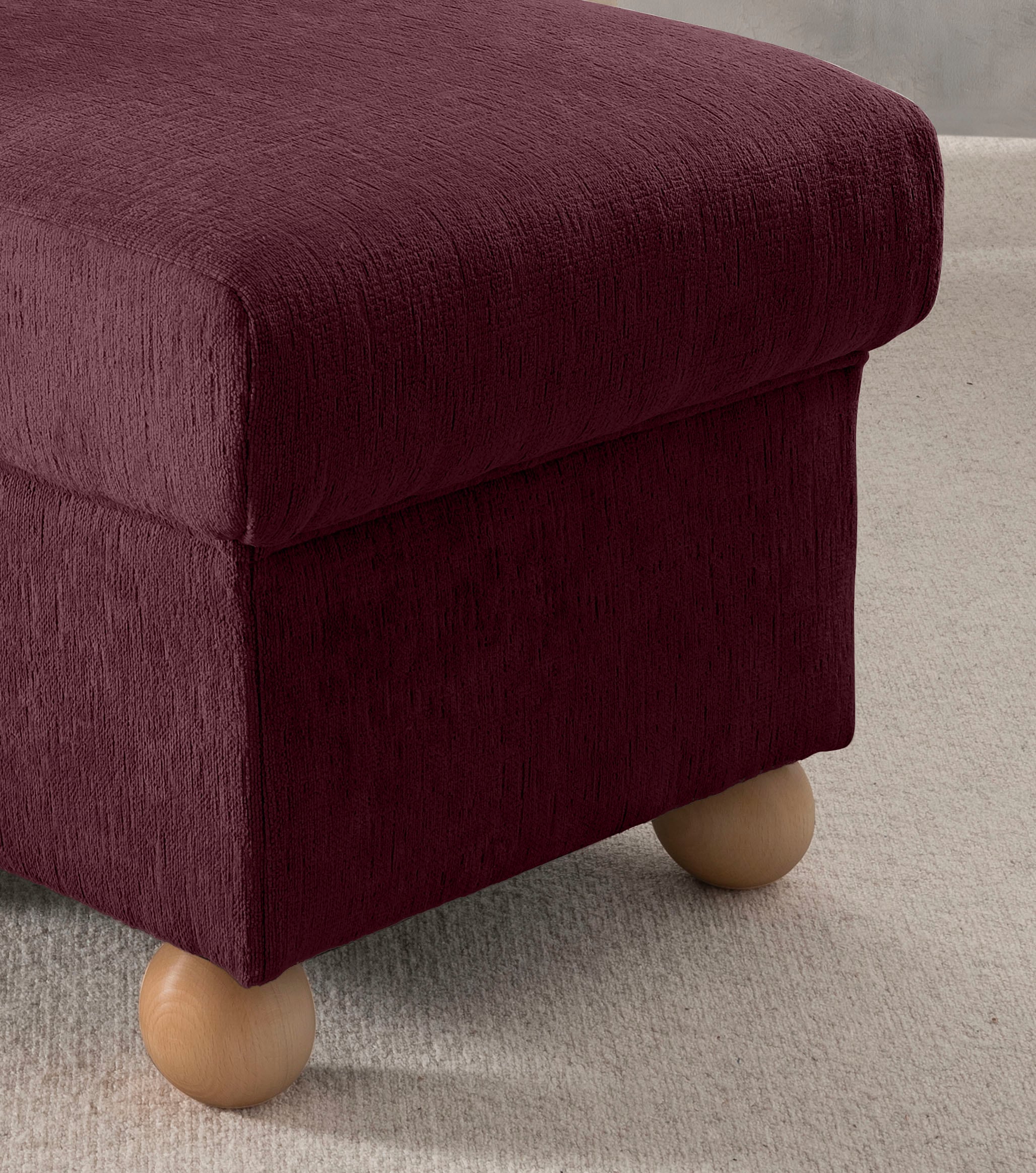 Home affaire Polstergarnitur »Torello Set: Ohrenbackensessel und Hocker« 2 tlg. tlg.