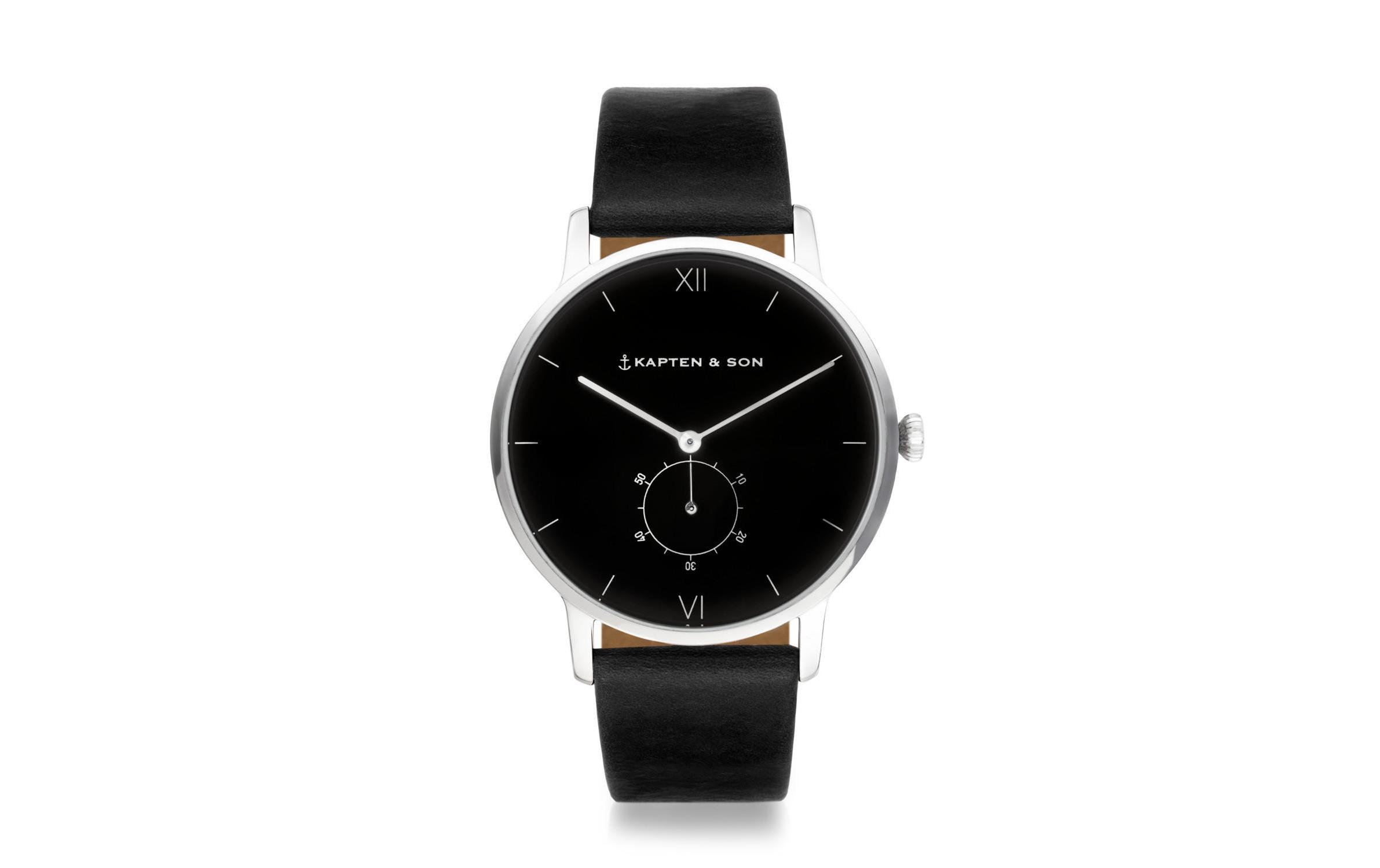 Image of Kapten & Son Quarzuhr »Heritage Silver All Black« bei Ackermann Versand Schweiz