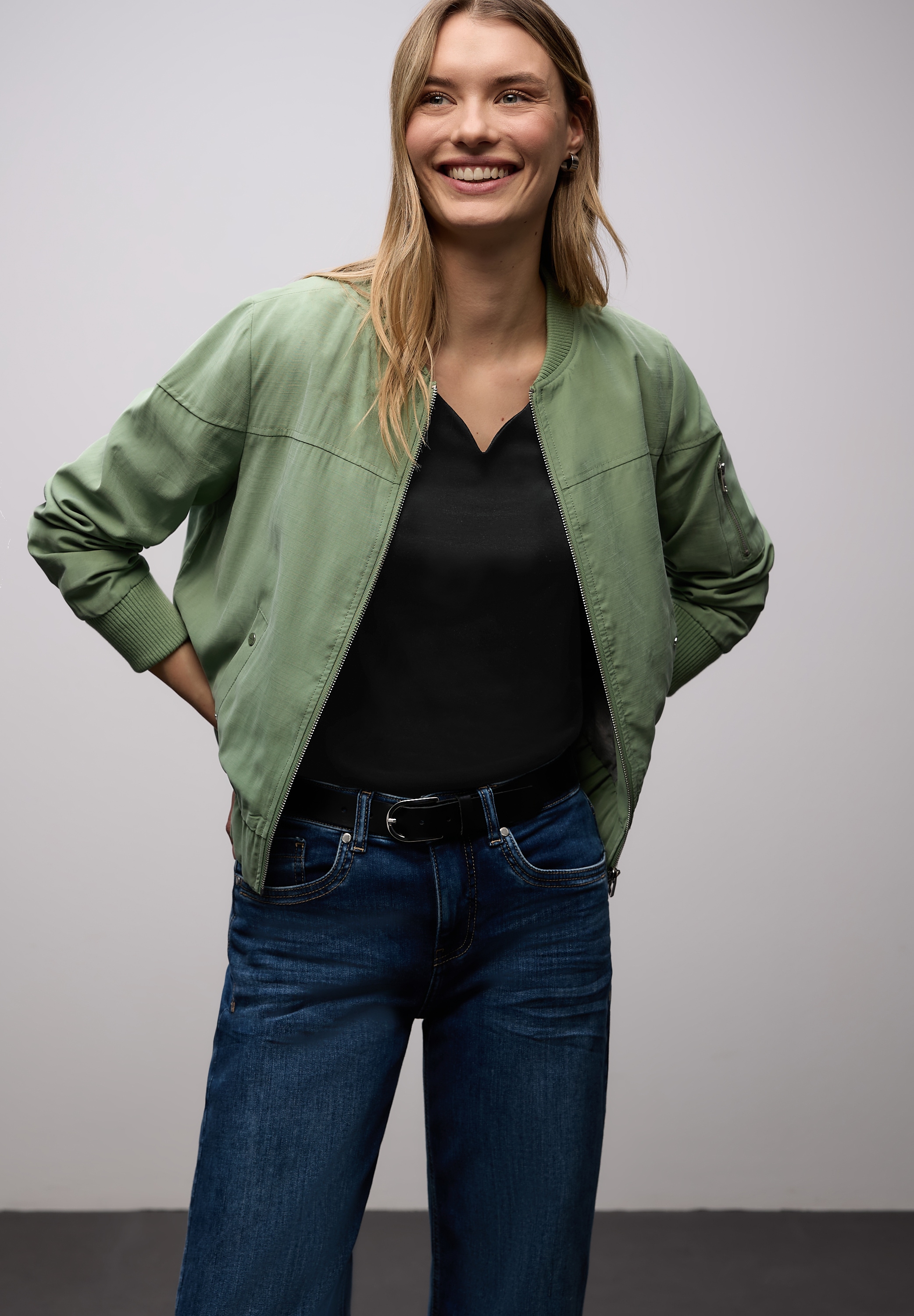 STREET ONE 3/4-Arm-Shirt »Style ADA« mit Herzausschnitt