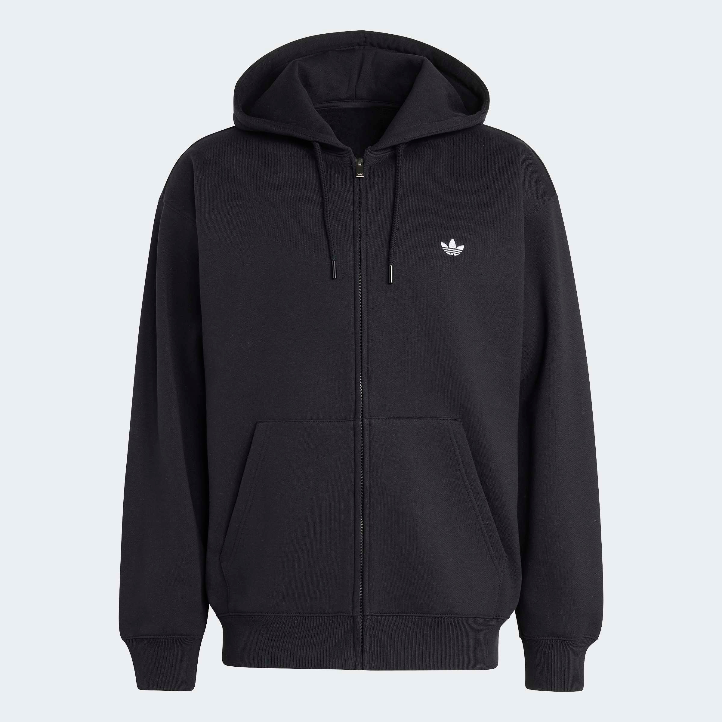 adidas Originals Sweat à capuche »TREFOIL ESSENTIALS HOODIE, LOCKER GESCHNITTEN, MIT DURCHGEHENDEM REISS«, avec cordon, longueur normale
