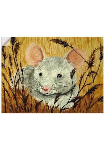 Wandbild »Maus«, Haustiere, (1 St.), als Alubild, Leinwandbild, Wandaufkleber oder...