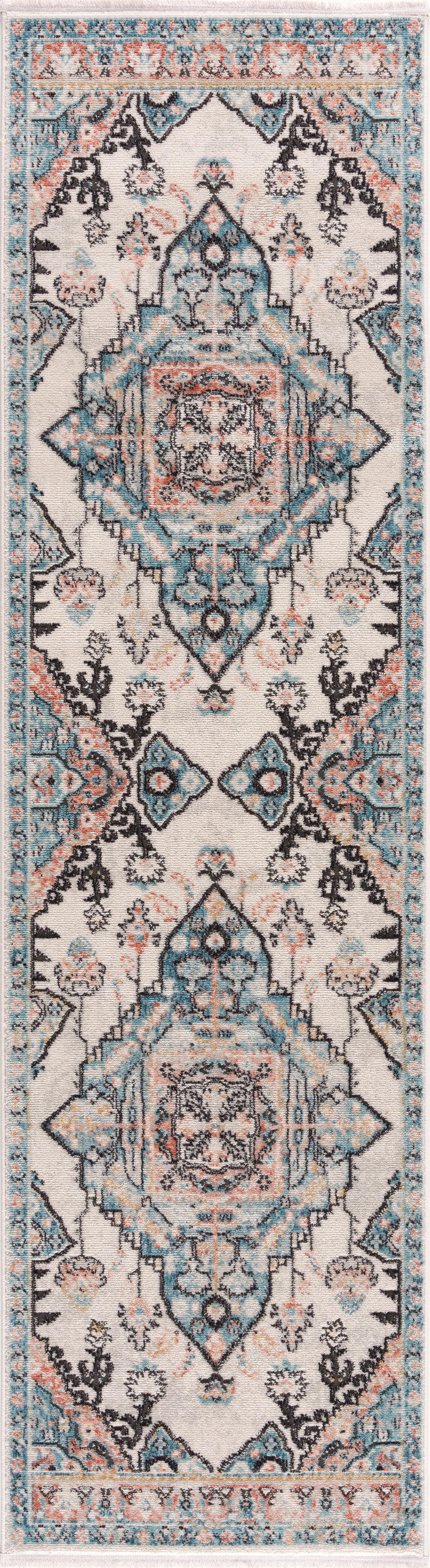 Image of Carpet City Läufer »Novel 8634«, rechteckig, 11 mm Höhe, Vintage-Teppich mit Fransen, Used-Look, Weich, Multicolor, ideal für Flur & Diele bei Ackermann Versand Schweiz