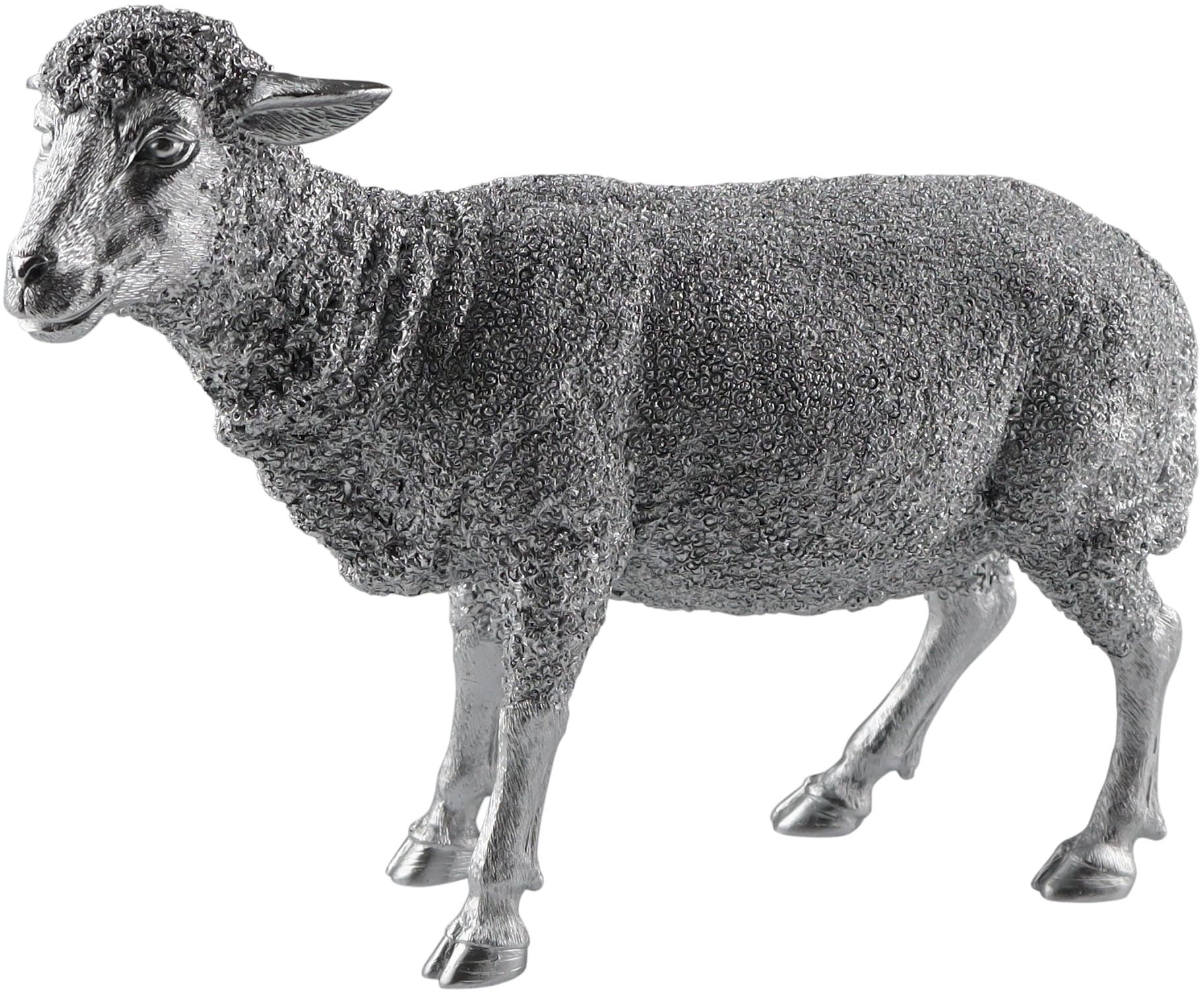 Image of AM Design Dekofigur "Schaf aus Polyresin" Osterdeko in silber-, creme- oder goldfarben