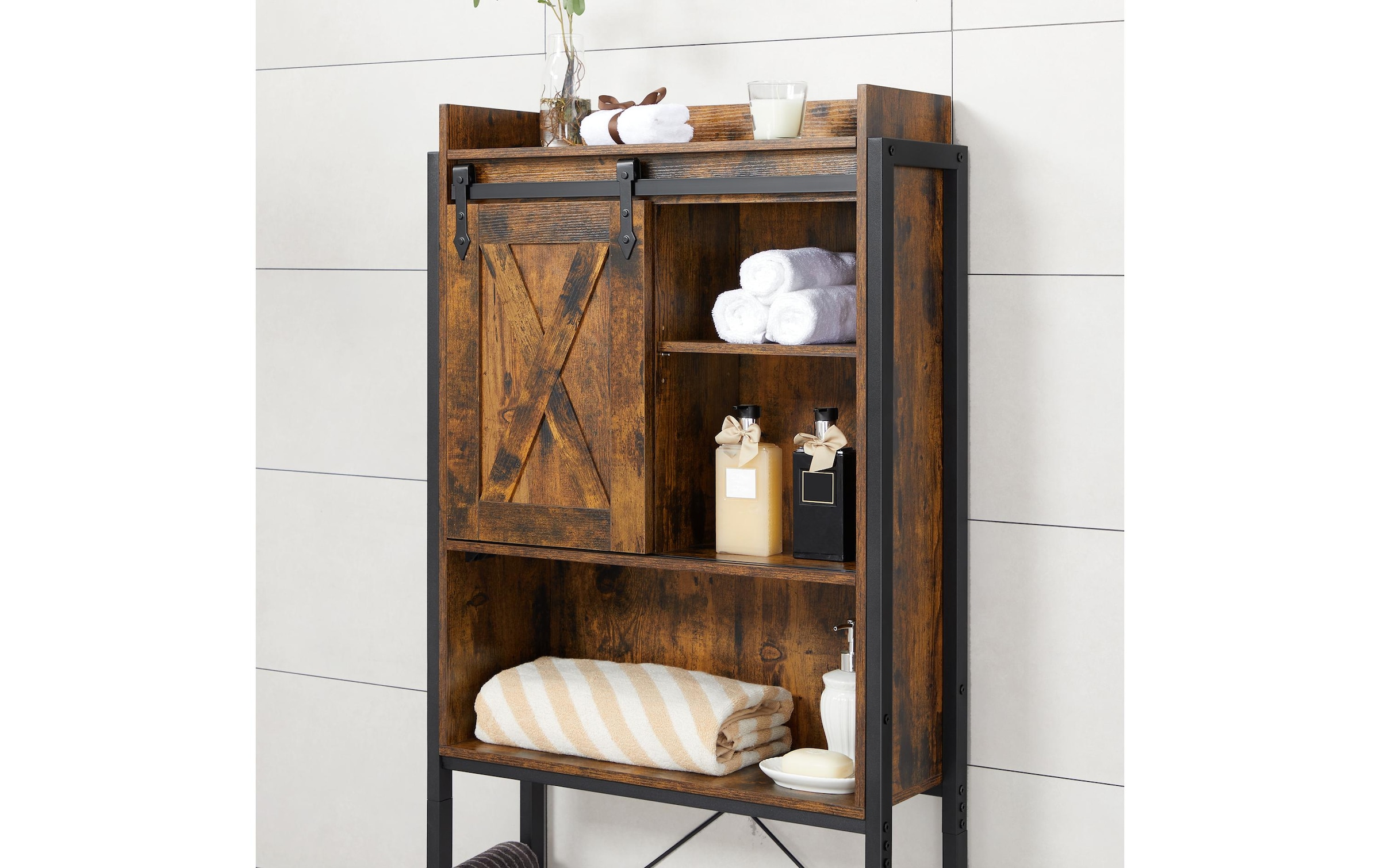 VASAGLE Badregal »64 x 24 x 171 cm«