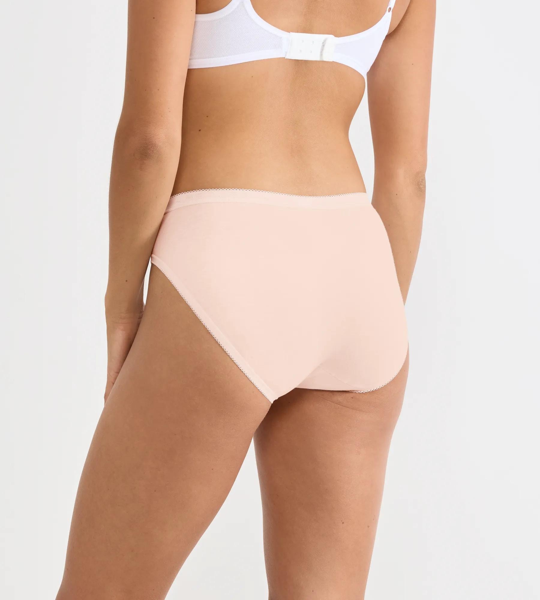 sloggi Culotte haute »Basic+ Tai« avec fente haute à la jambe, mélange coton, coutures lisses