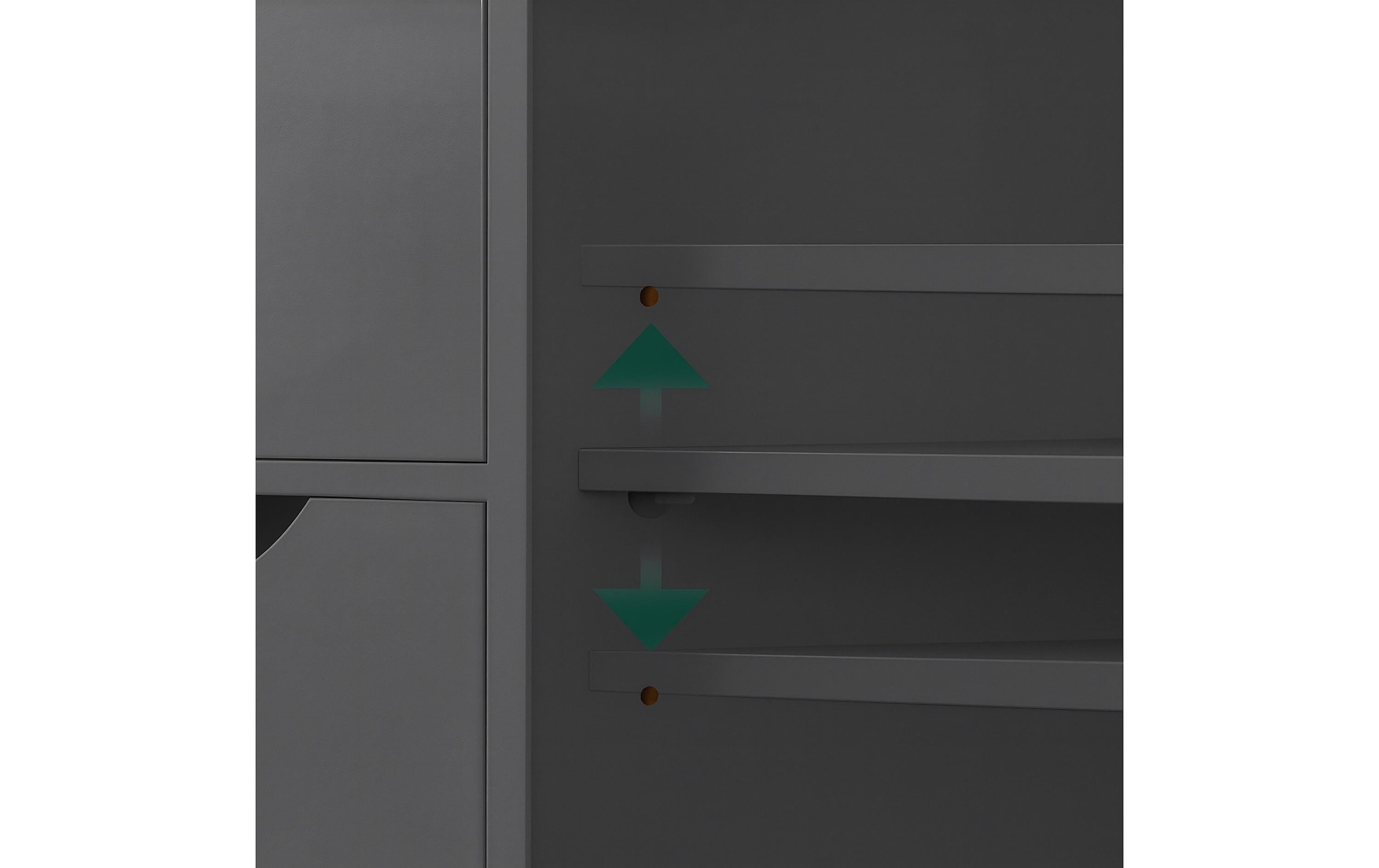 relaxdays Badregal »80 x 60 x 30 cm« Kompakter Aufbewahrungsschrank für Bad, Flur und Küche