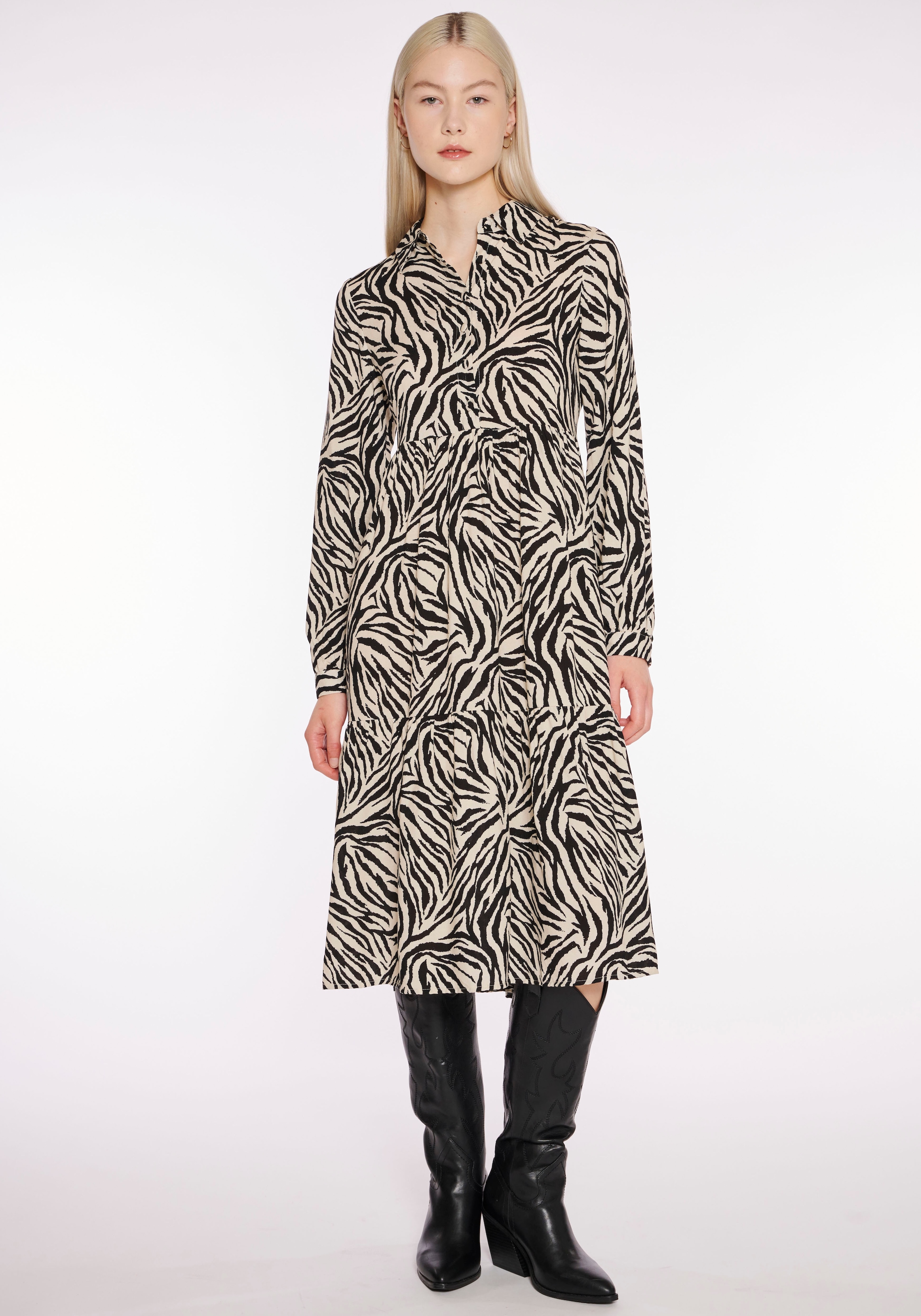 Image of HaILY’S Maxikleid "MD V DR Mi44ri" Sommerkleid, mit Volant