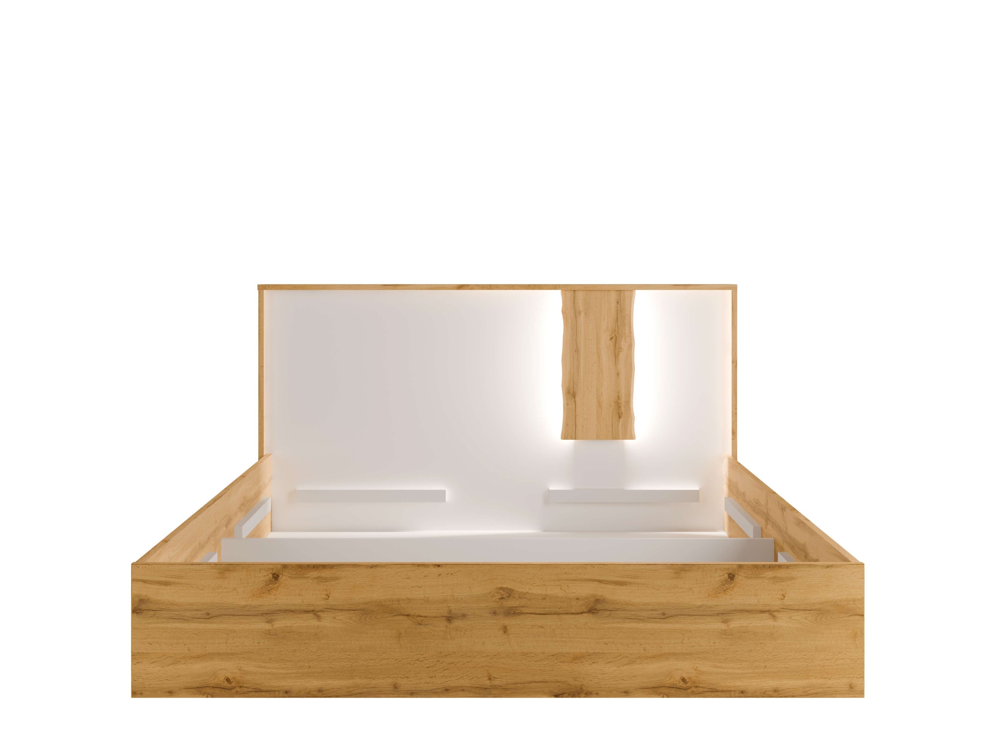 Home affaire Bett »Bett Fabella ohne Matratze (Schlaffläche 180x200 cm)« Bett mit Stauraum und Led-Beleuchtung, BxTxH 191,3x206,4x102,2 cm