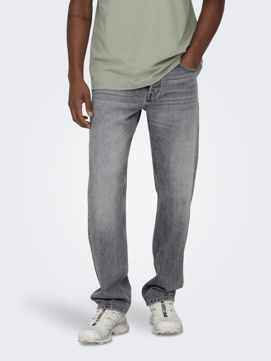 Regular-fit-Jeans »ONSEDGE STRAIGHT BROMO 0017 DOT DNM NOOS«