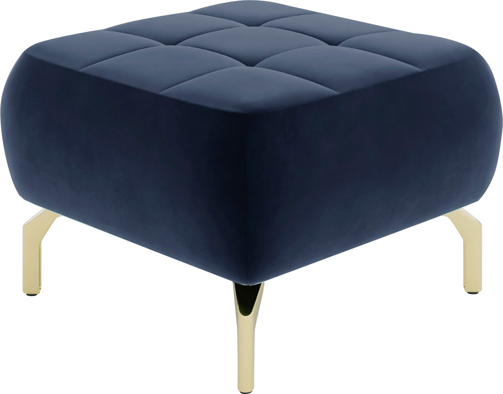 sit&more Polsterhocker »Orient 1«, goldfarbene Metallfüsse