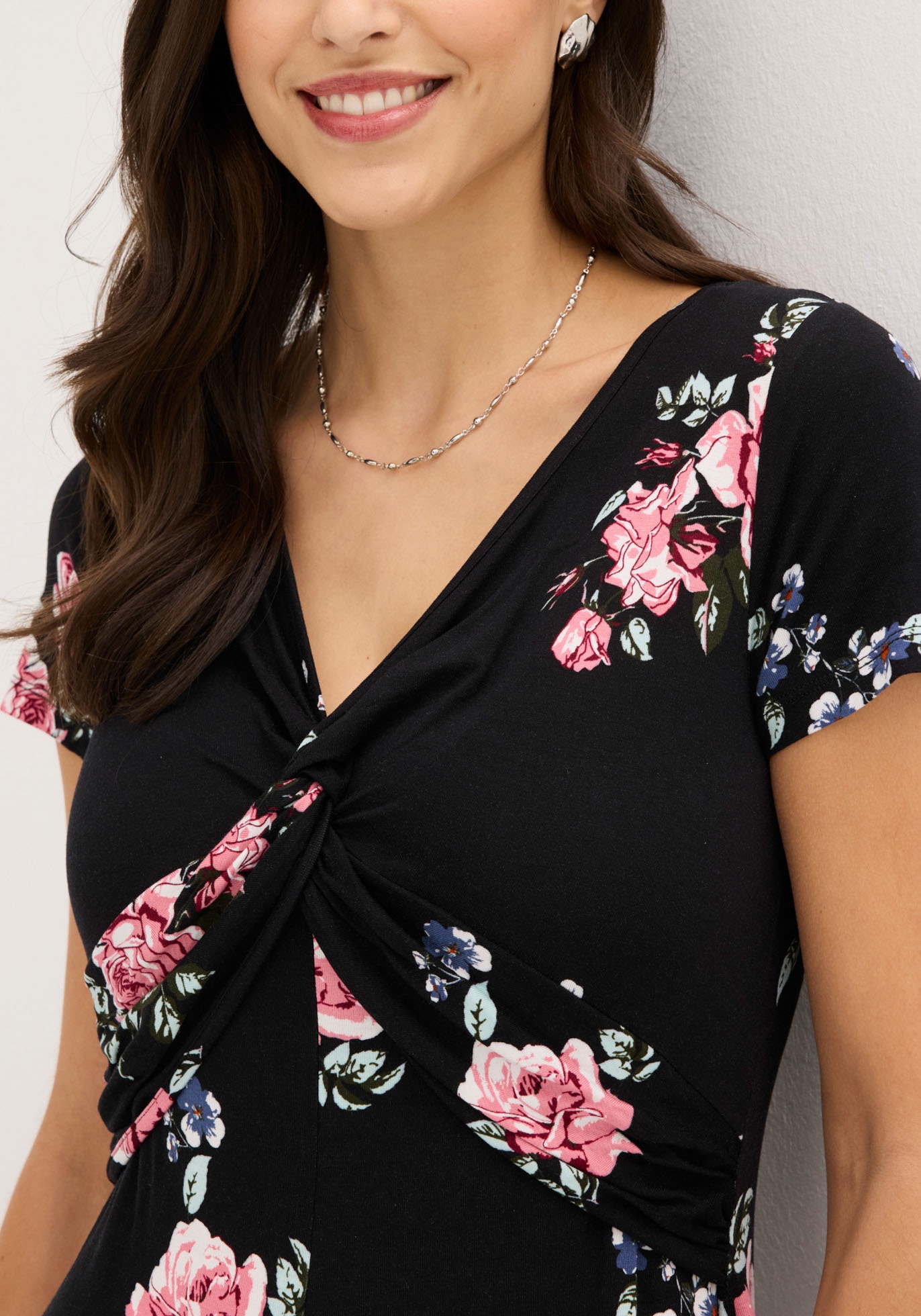 bonprix Jerseykleid für warme Tage, aus Viskose und Elasthan, ausgestellte Passform