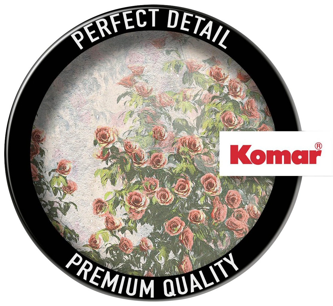 Komar Vliestapete »Digitaldruck Vlies -  Wall Roses - Grösse 300 x 250 cm« bedruckt glatt Wohnzimmer, Schlafzimmer