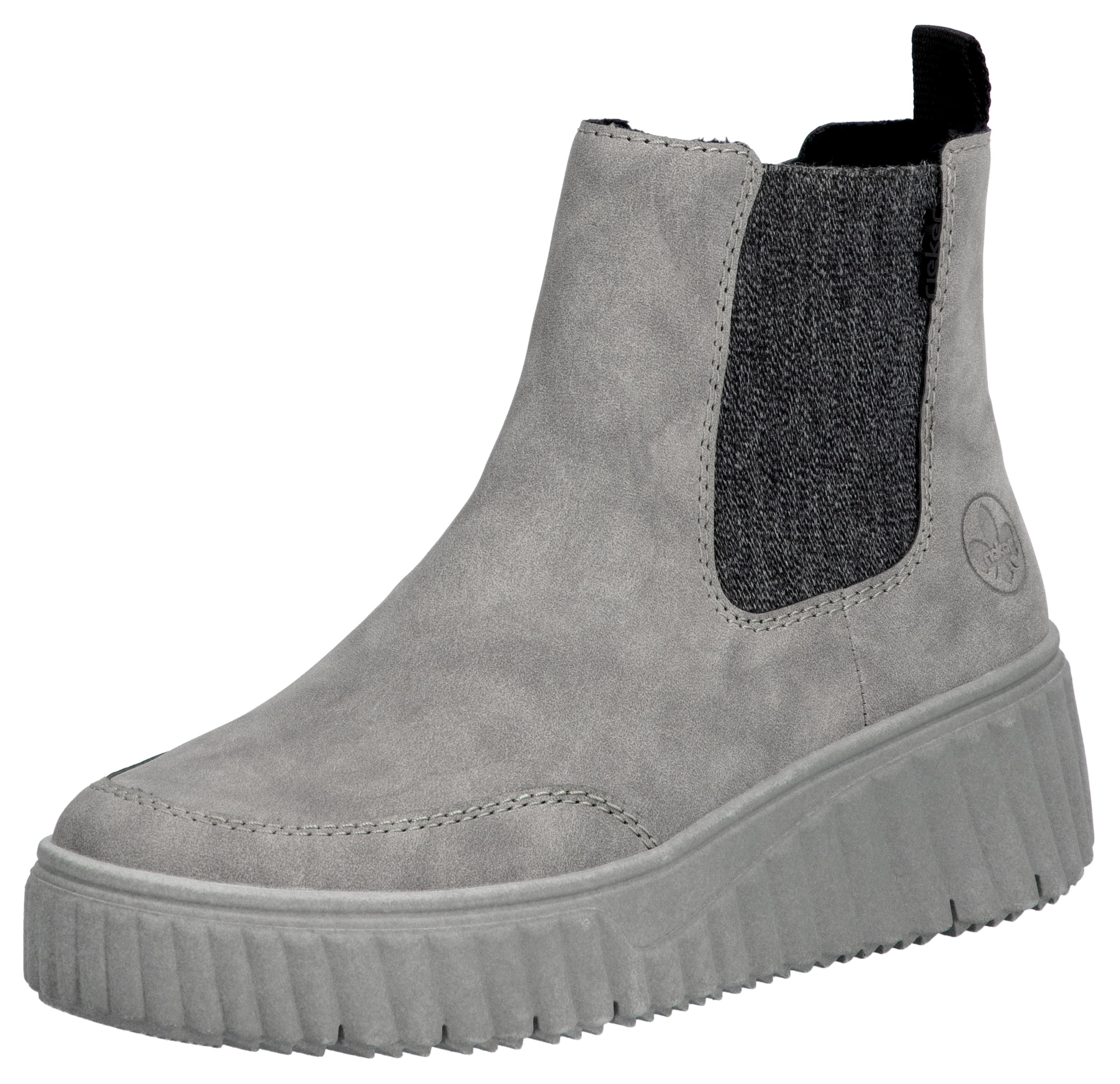 Image of Rieker Chelseaboots, Schlupfboots, Keilstiefelette mit Anziehlasche