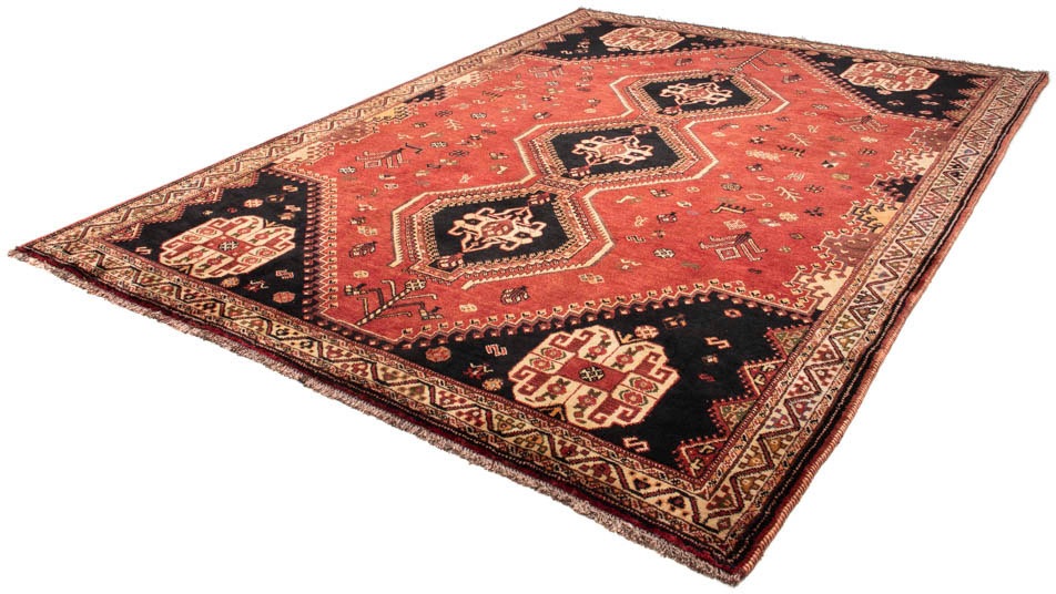 Image of morgenland Orientteppich »Perser - Nomadic - 310 x 230 cm - dunkelrot«, rechteckig, 10 mm Höhe, Wohnzimmer, Handgeknüpft, Einzelstück mit Zertifikat bei Ackermann Versand Schweiz