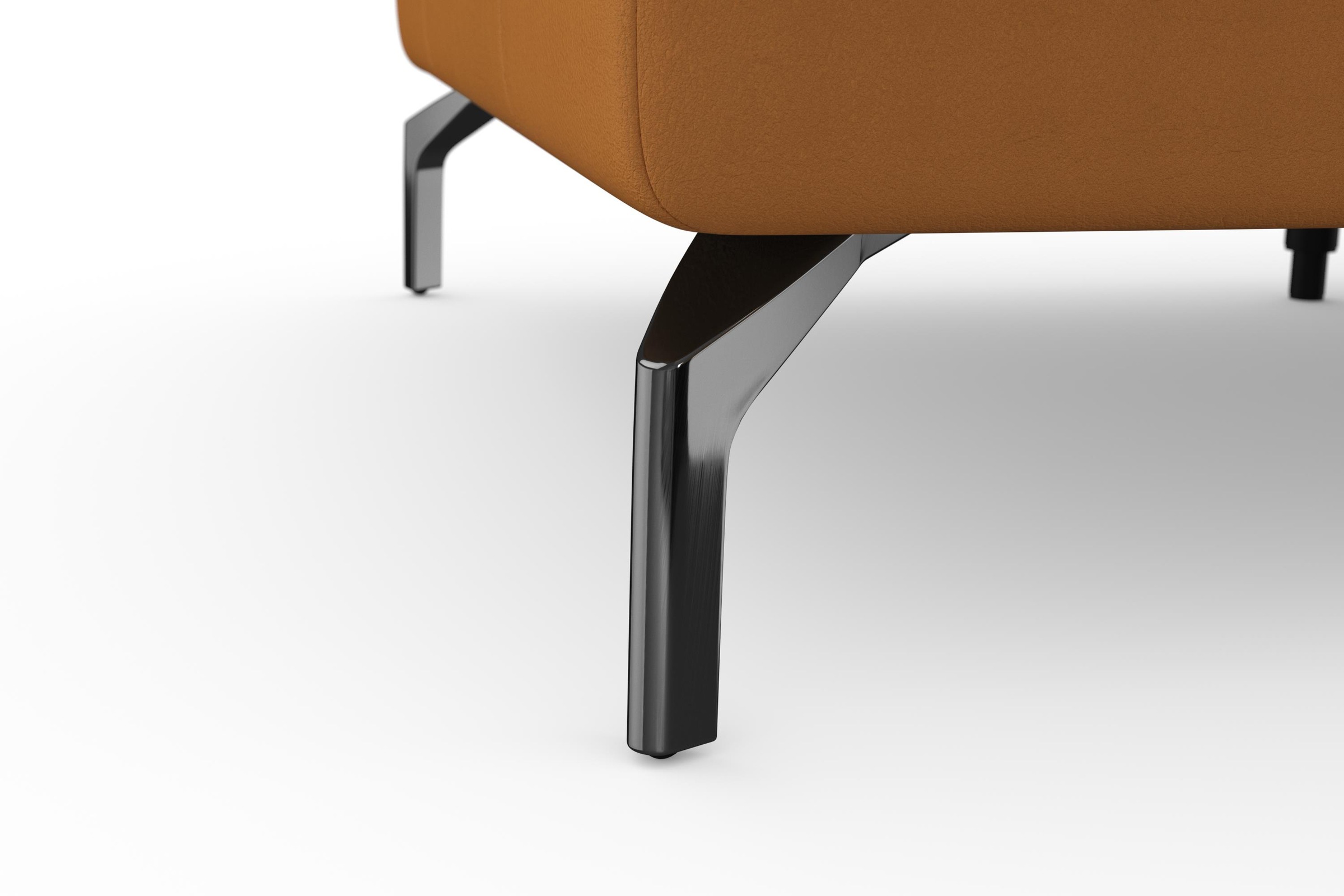 sit&more Ecksofa »Bendigo L-Form«, inklusive Sitztiefenverstellung, Bodenfreiheit 15 cm, in 2 Fussfarben