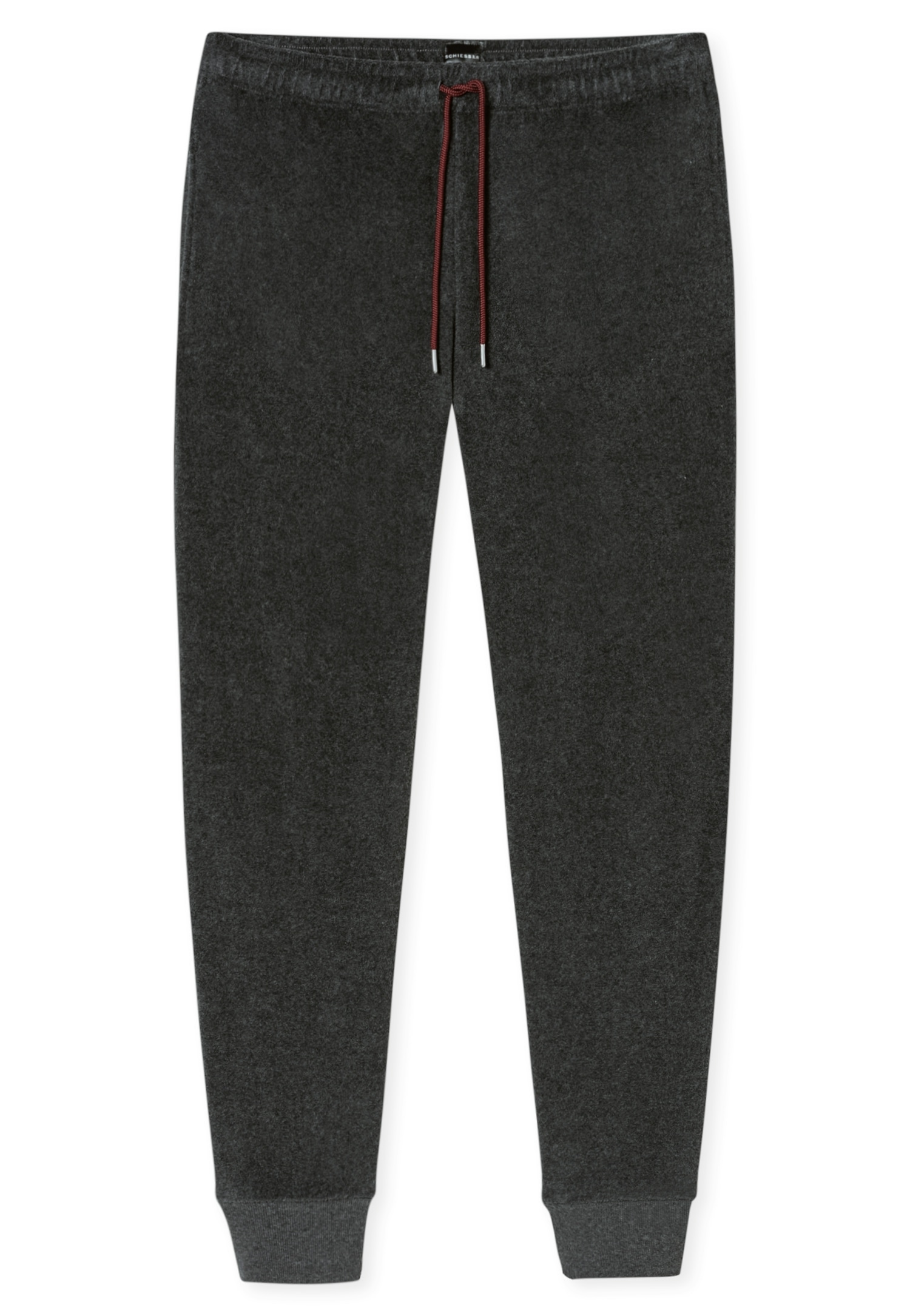 Schiesser Schlafanzug »Casual Nightwear« 2 Stk. tlg., Rundhalsausschnitt, Bindeband, wärmend, Frottee, Langarm