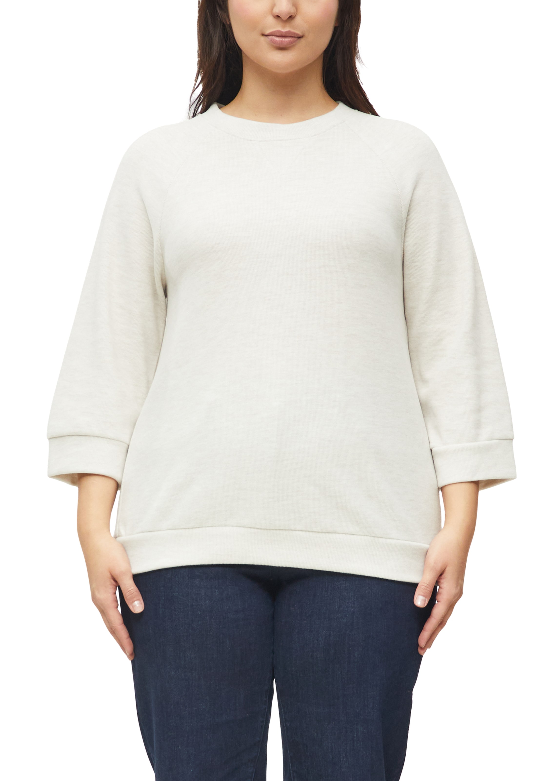 Image of s.Oliver CURVE Sweatshirt, 3/4-Arm, mit Rundhals / Grosse Grösse