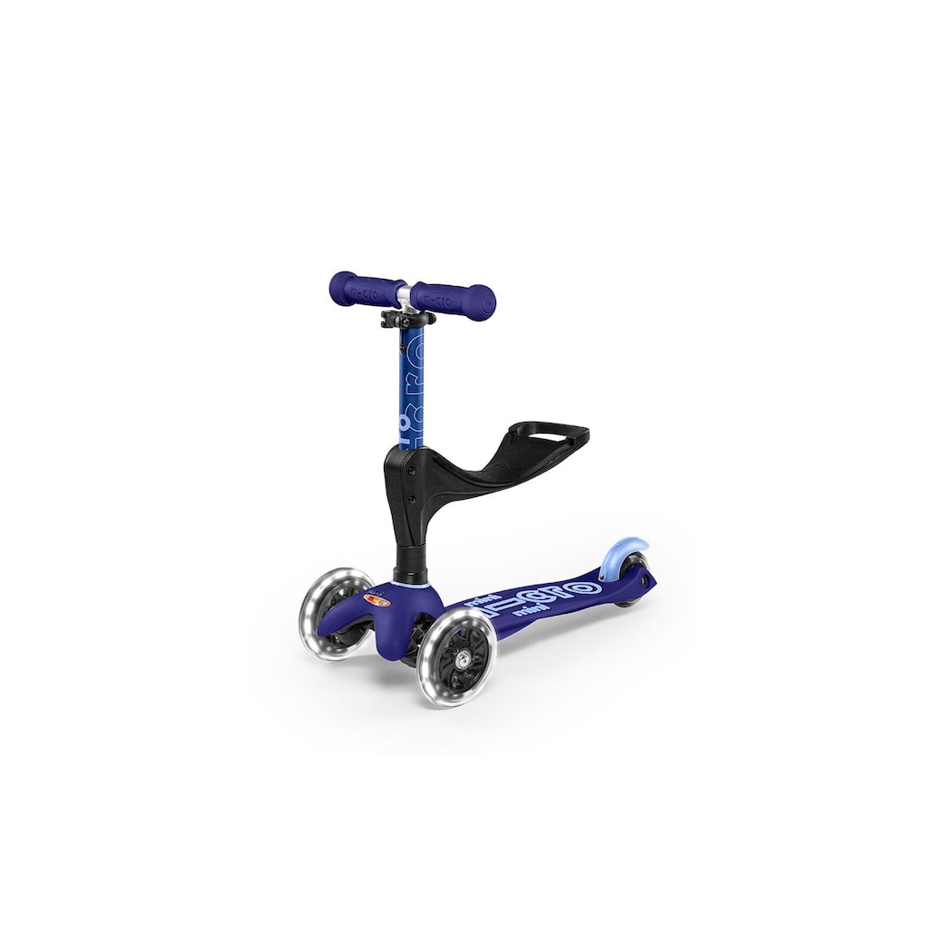 Micro Mobility Dreiradscooter »3in1 Deluxe Plus Blau LED«