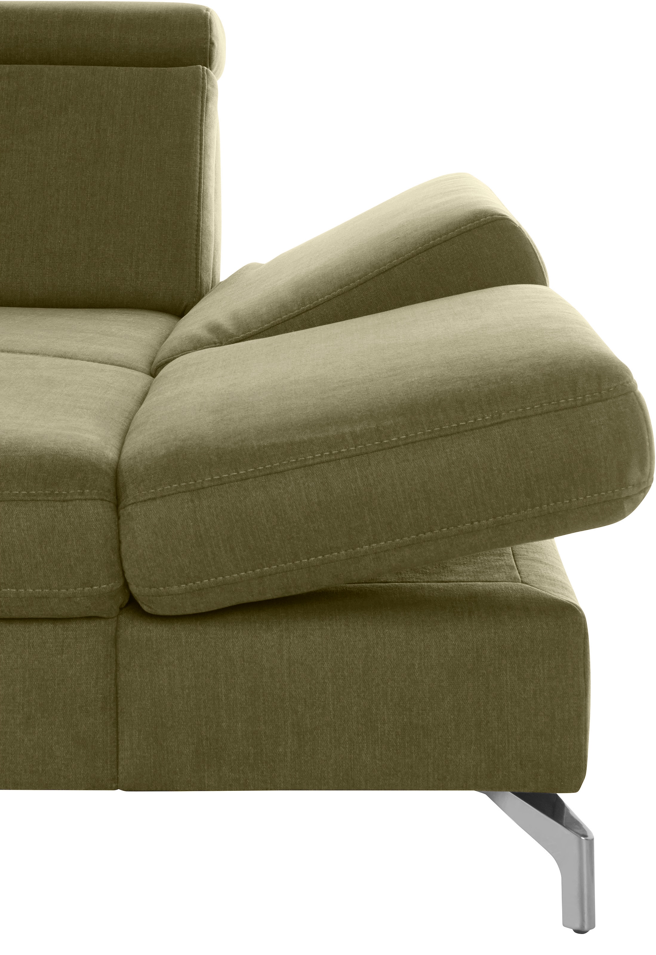 sit&more Wohnlandschaft »Brisbane U-Form«, Fusshöhe 12 cm, inklusive Sitztiefen-, Armteil- und Kopfteilverstellung