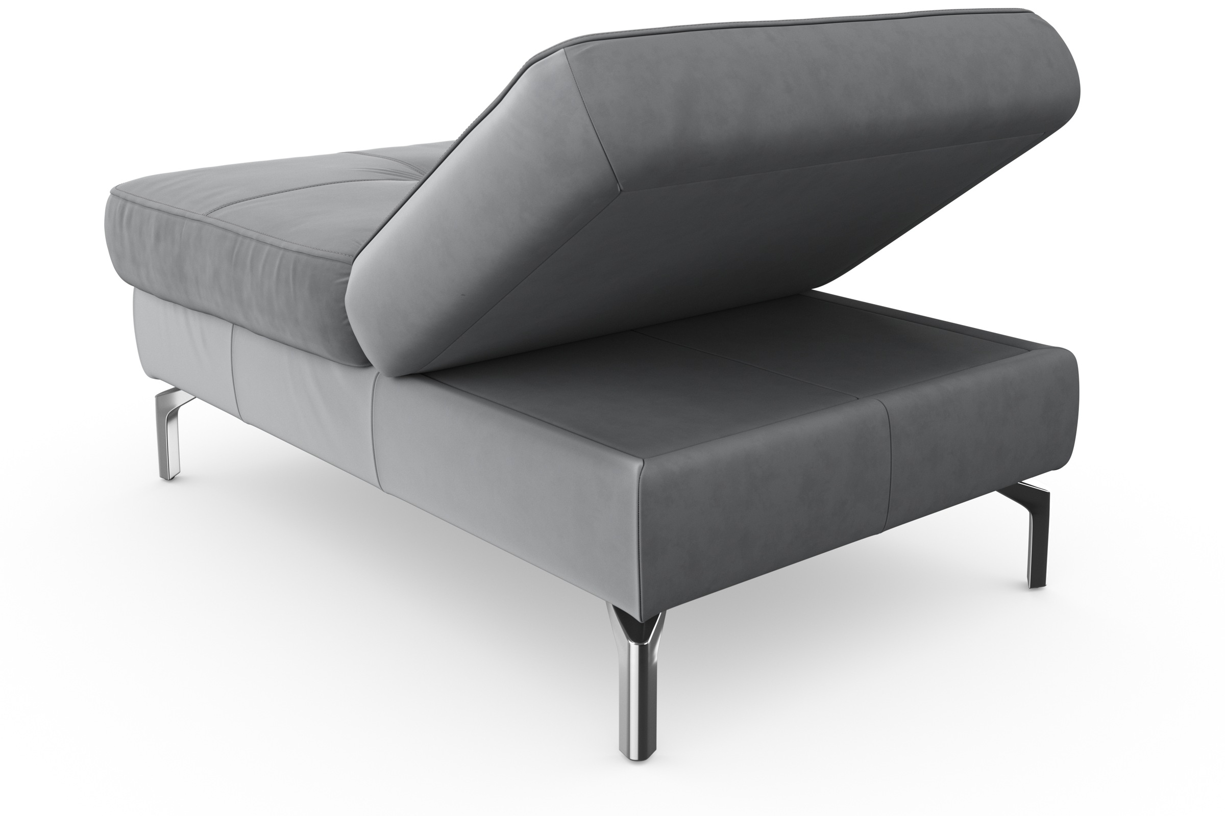 sit&more Hocker »Bendigo«, mit Klappfunktion, Bodenfreiheit 15 cm, wahlweise in 2 Fussfarben