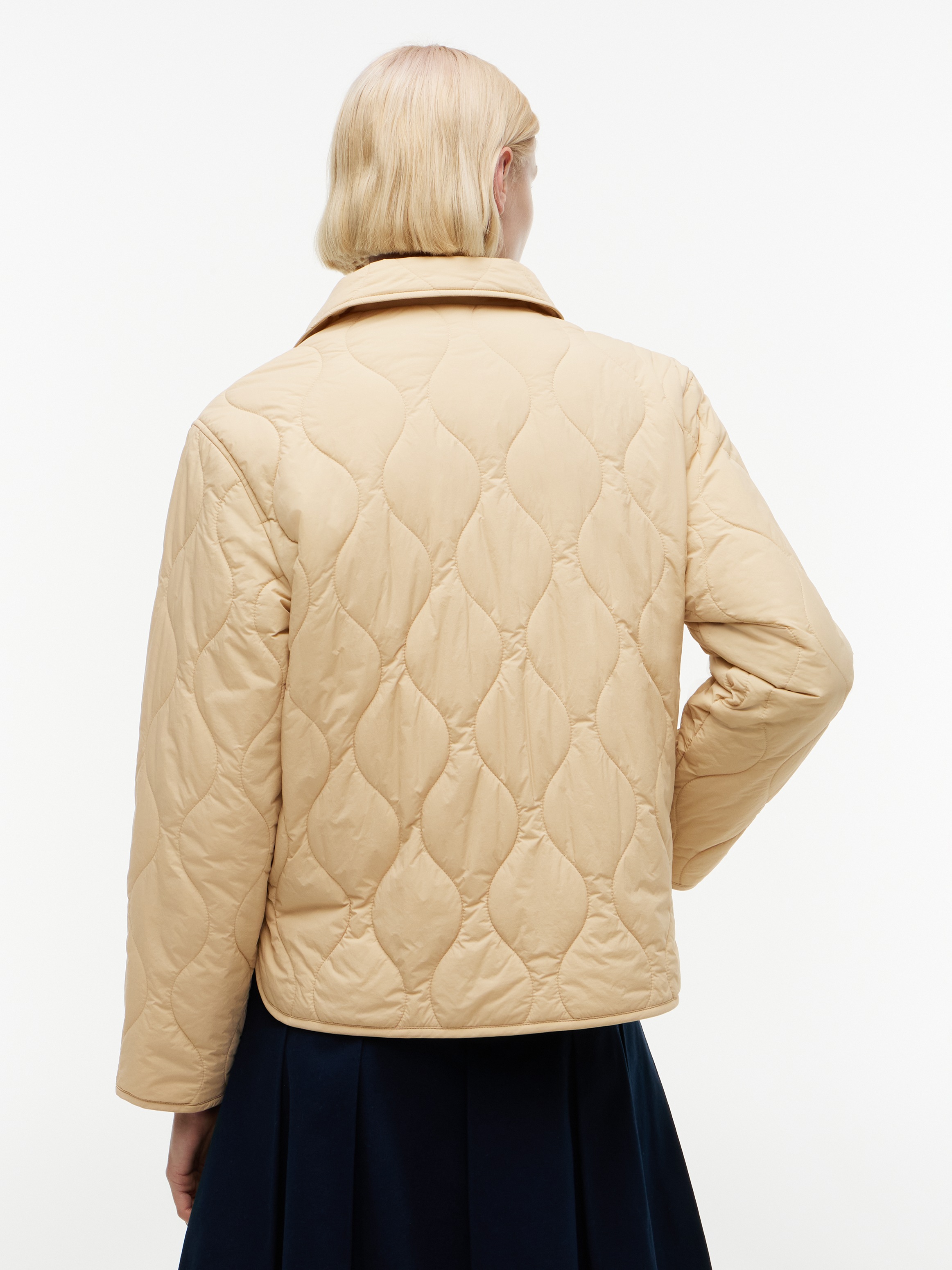 Tommy Jeans Veste matelassée »TJW COACH COLLAR QUILTED JACKET« fibre synthétique, broderie drapeau
