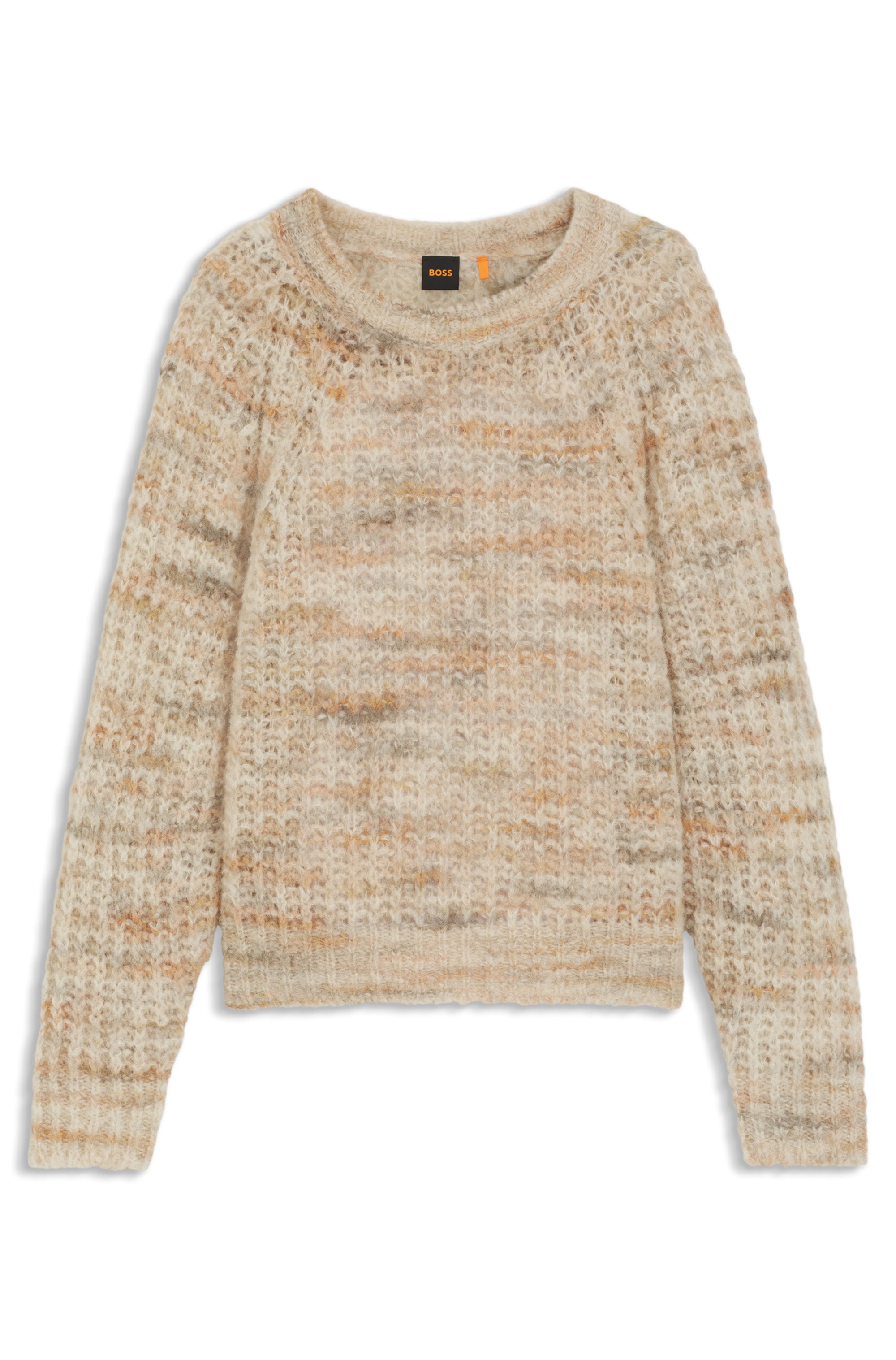 BOSS ORANGE Strickpullover »Fiambella Premium Damenmode«, Rundhalsausschnitt, mit Alpaka-Wolle