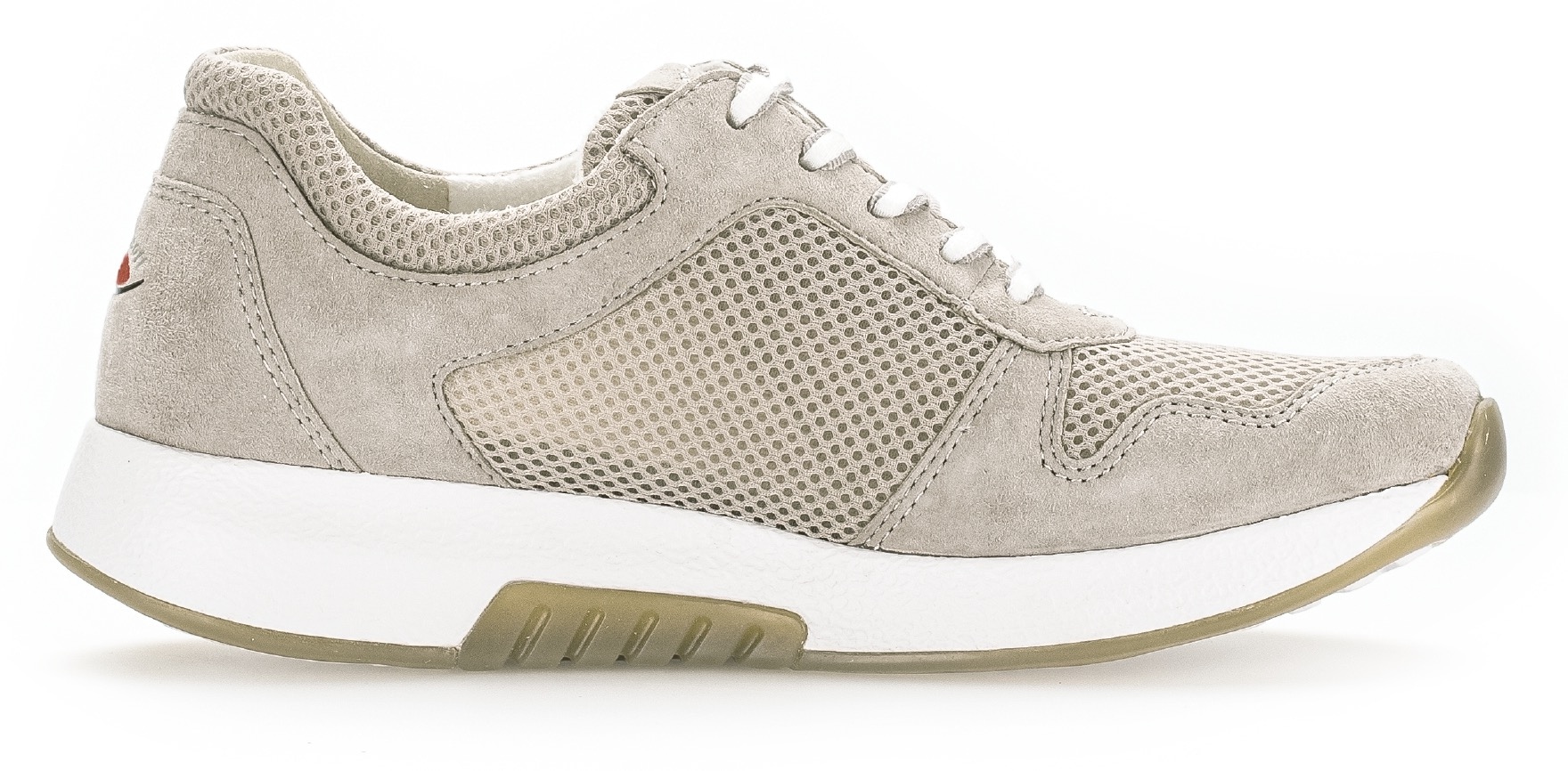 Gabor Rollingsoft Keilsneaker, Freizeitschuh, Halbschuh, Schnürschuh mit OPTIFIT-Wechselfussbett