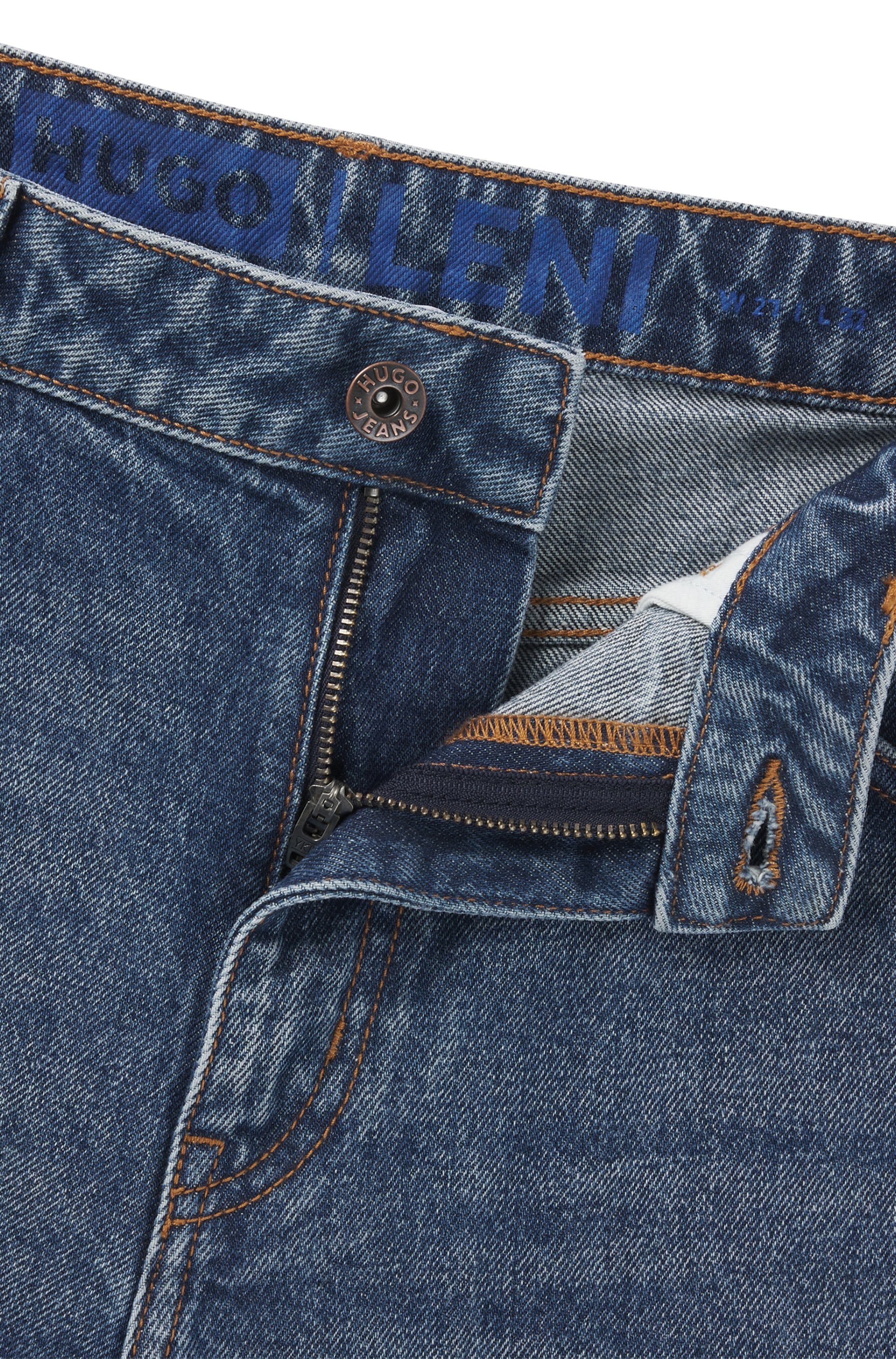 HUGO Blue 5-Pocket-Jeans »Leni«, Relaxed Fit mit niedriger Leibhöhe