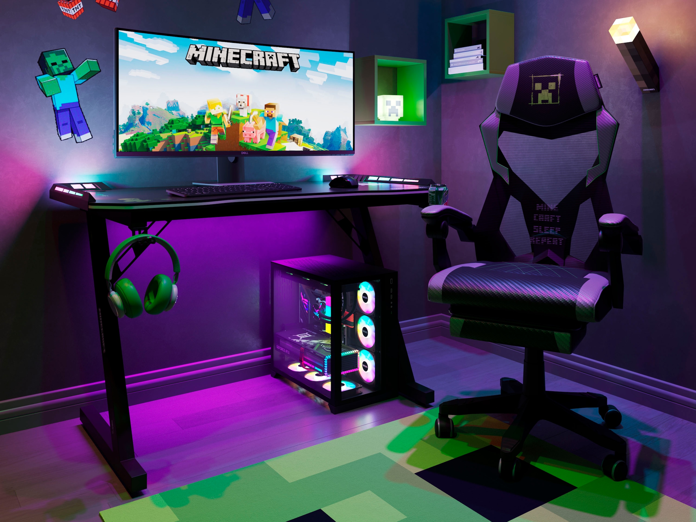 Phoenix Gaming-Stuhl () 1 Stk.Creeper Design
