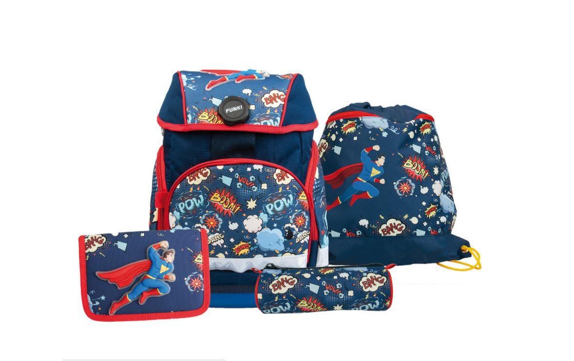 Image of Funki Schulrucksack »Joy-Bag Superhero 4-teilig« bei Ackermann Versand Schweiz