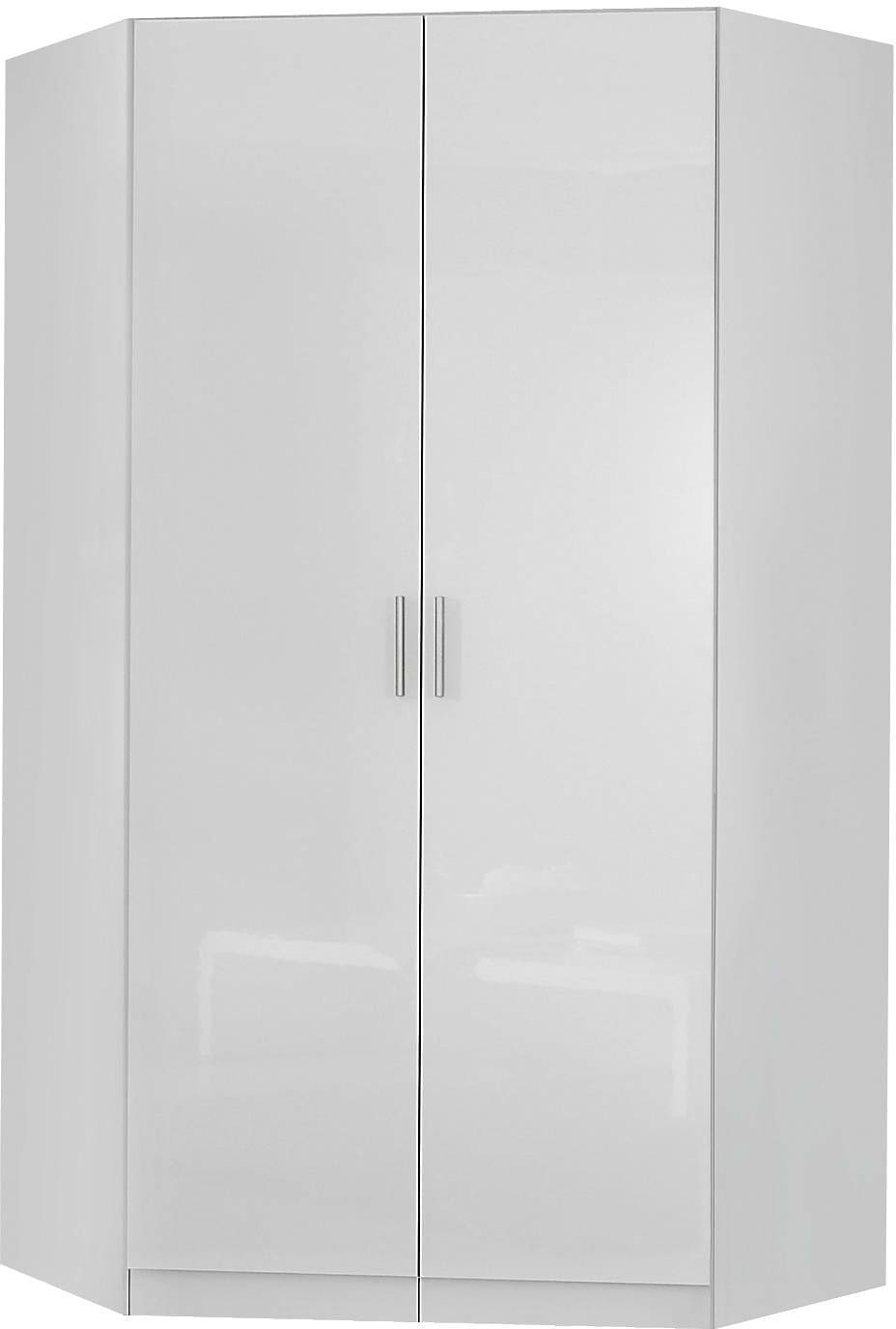 Image of rauch Eckkleiderschrank "Kleiderschrank Schrank Eckschrank Ankleide Garderobe CELLE" Schenkelmass: 117x117 cm, Höhe 197/210 cm, optional mit Spiegel oder Hochglanzfront MADE IN GERMANY