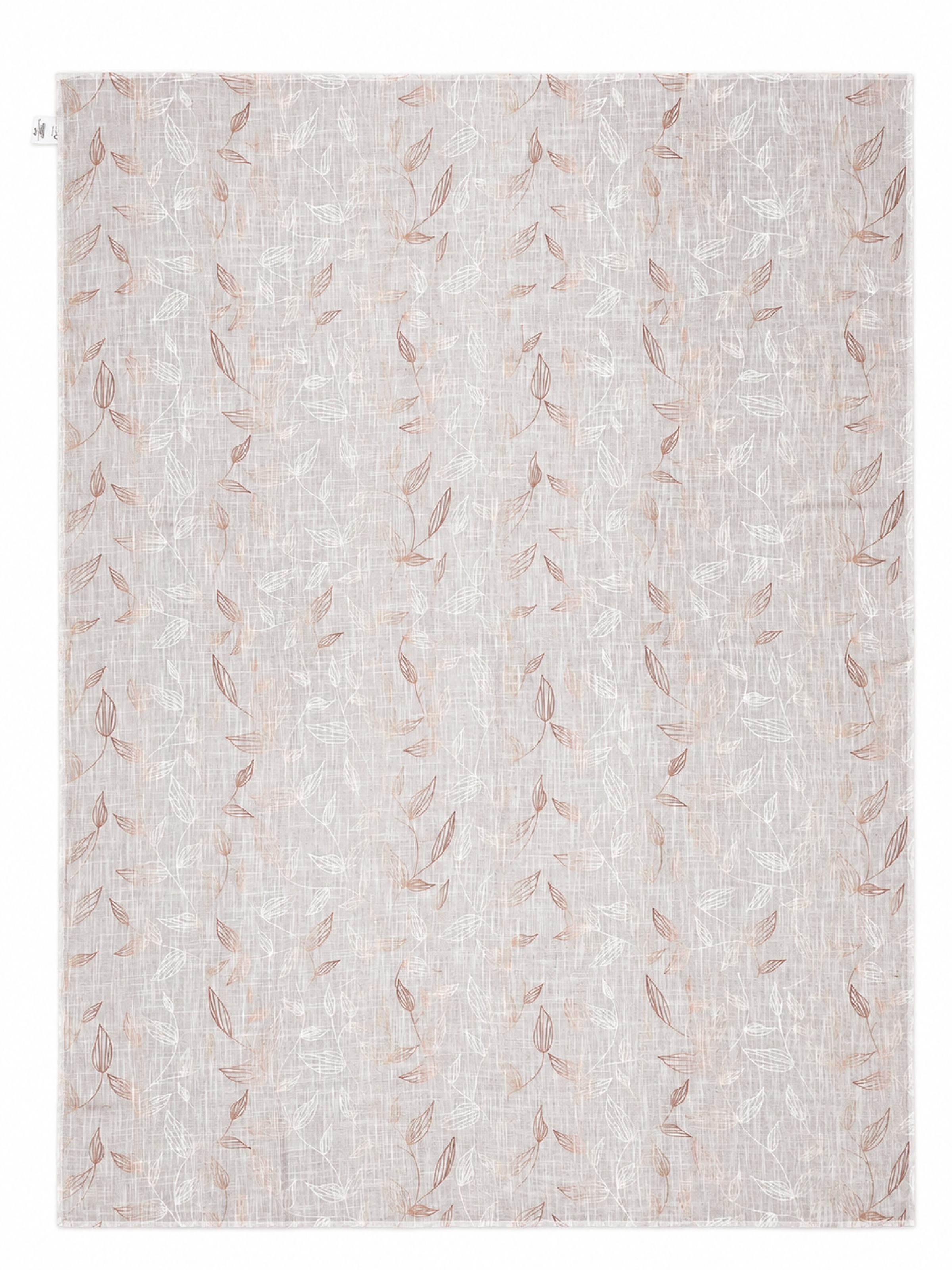 OTTO home Tischdecke "Raffon" Leinenoptik,Blattmotiv, Wohn - Esszimmer, halbtransparent/blickdicht