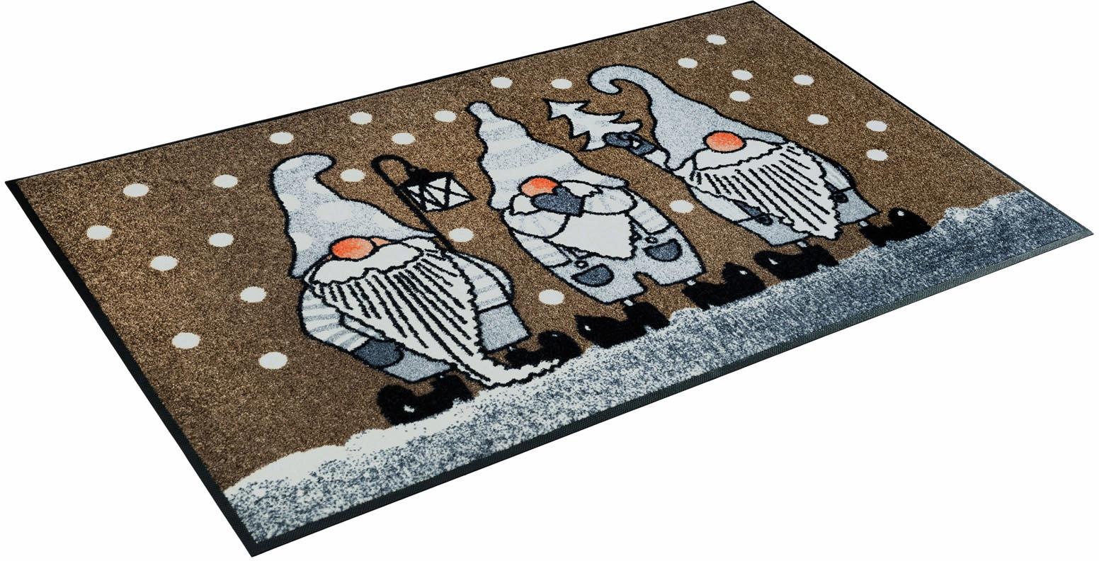 Image of wash+dry by Kleen-Tex Läufer »Winterzwerge«, rechteckig, 7 mm Höhe, Schmutzfangläufer, rutschhemmend, waschbar, ideal in Diele & Flur bei Ackermann Versand Schweiz