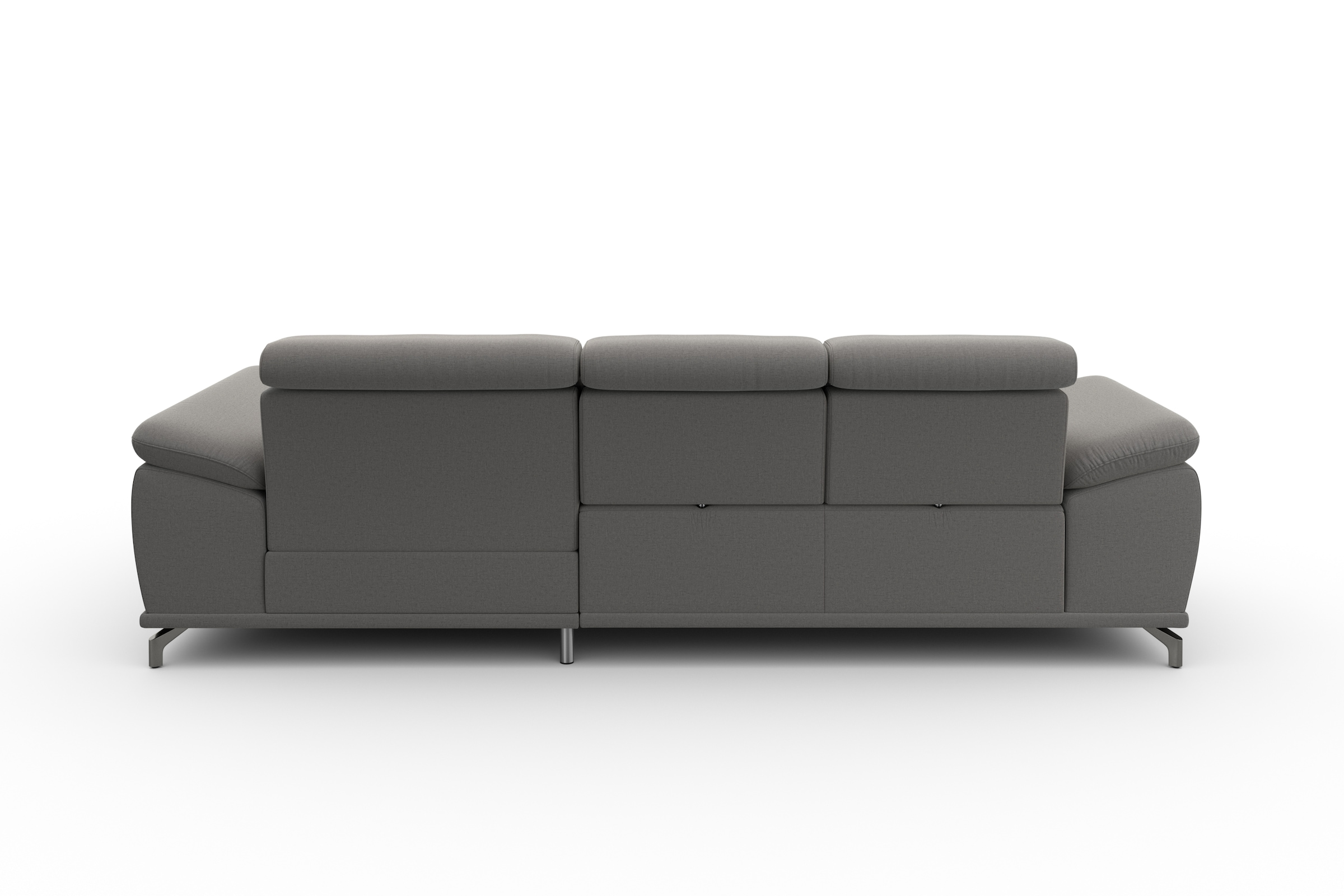 sit&more Ecksofa »Cabrio L-Form«, mit Sitztiefen- und Armteilverstellung sowie Federkern, 2 Nierenkissen