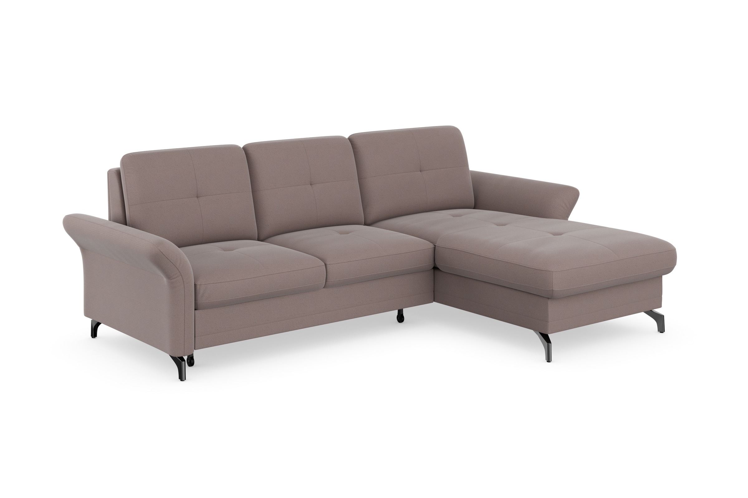 Places of Style Ecksofa »Calando L-Form«, wahlweise mit Bettfunktion, Bettkasten und Armteilfunktion