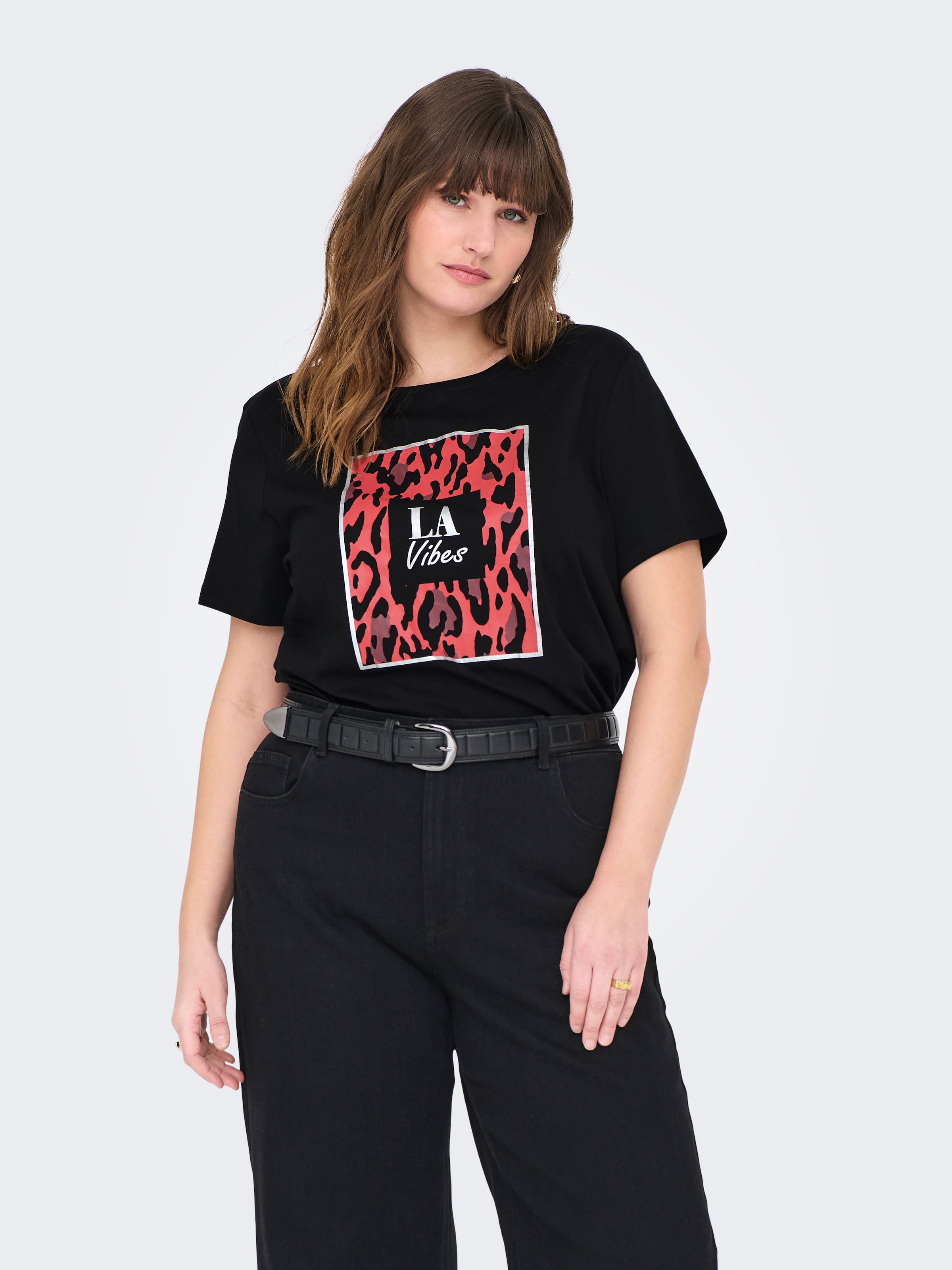 ONLY CARMAKOMA Kurzarmshirt »CARBOOSTERY LIFE SS REG TEE JRS BS«