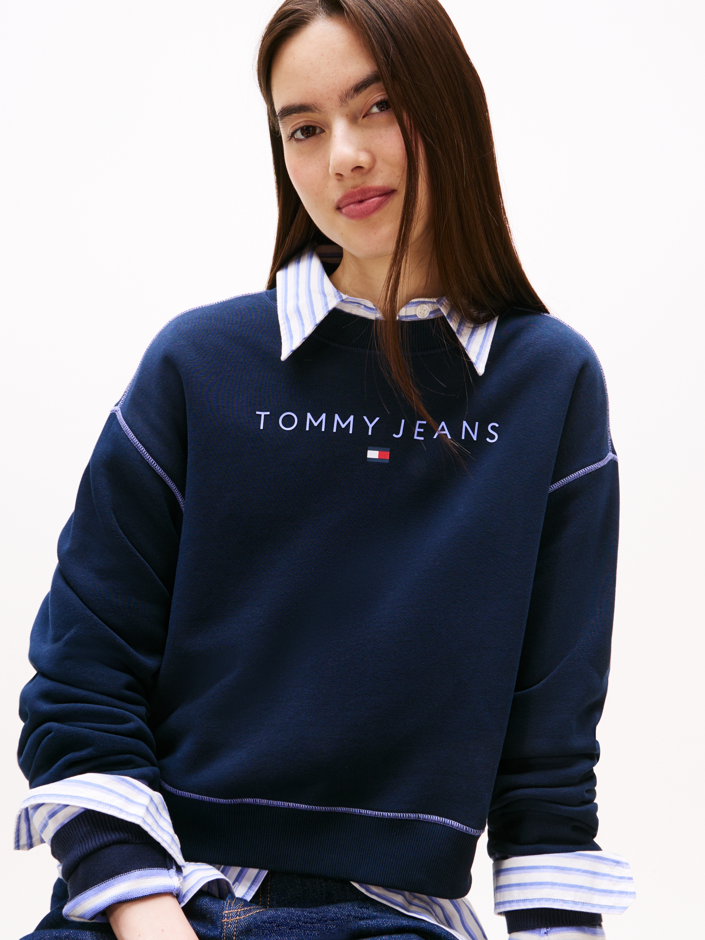 Tommy Jeans Sweatshirt »TJW RLX CRP STITCH LINEAR CREW«
