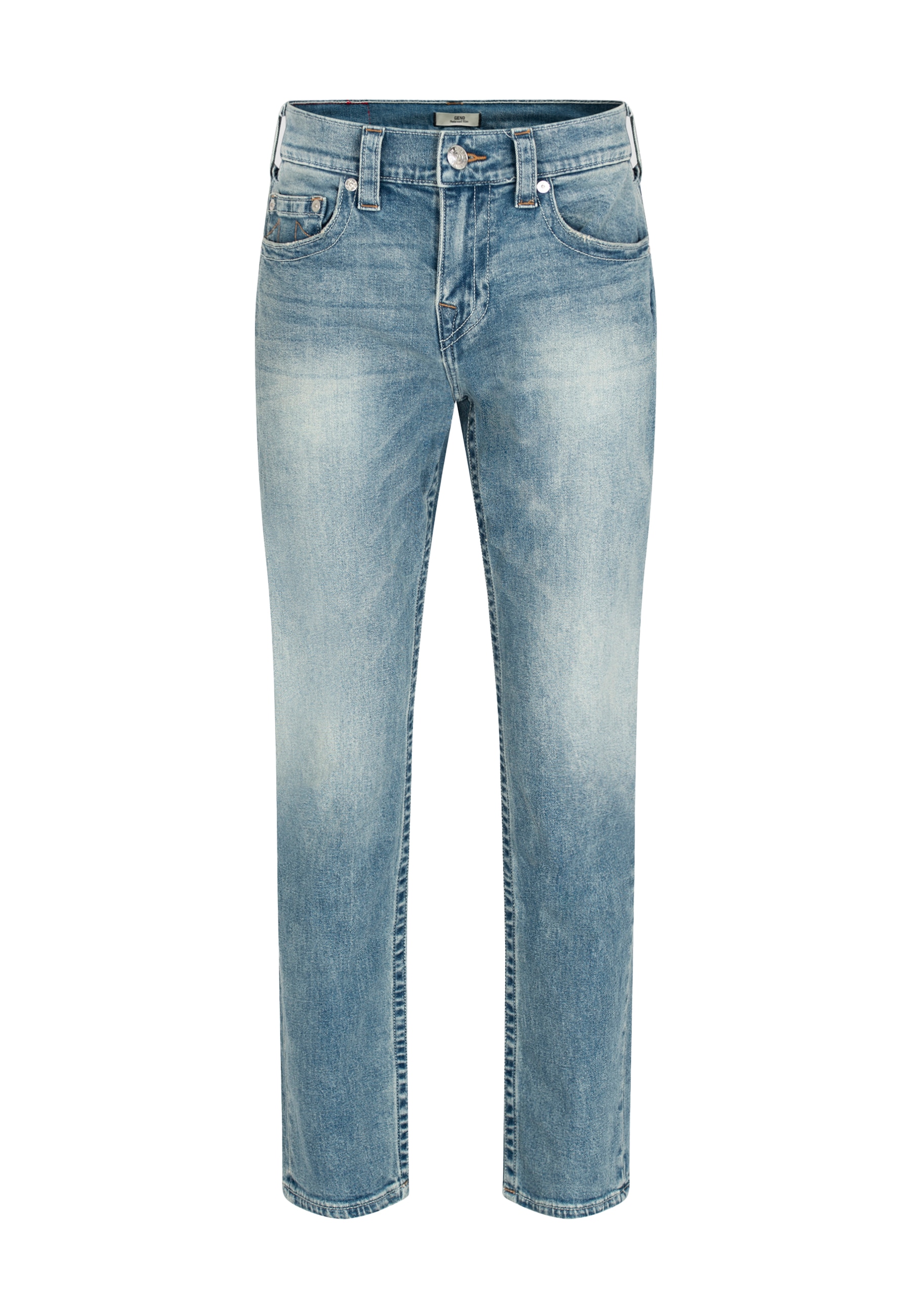 True Religion Jeans taille basse »GENO SN NO FLAP 32 IN« mélange coton, coupe décontractée