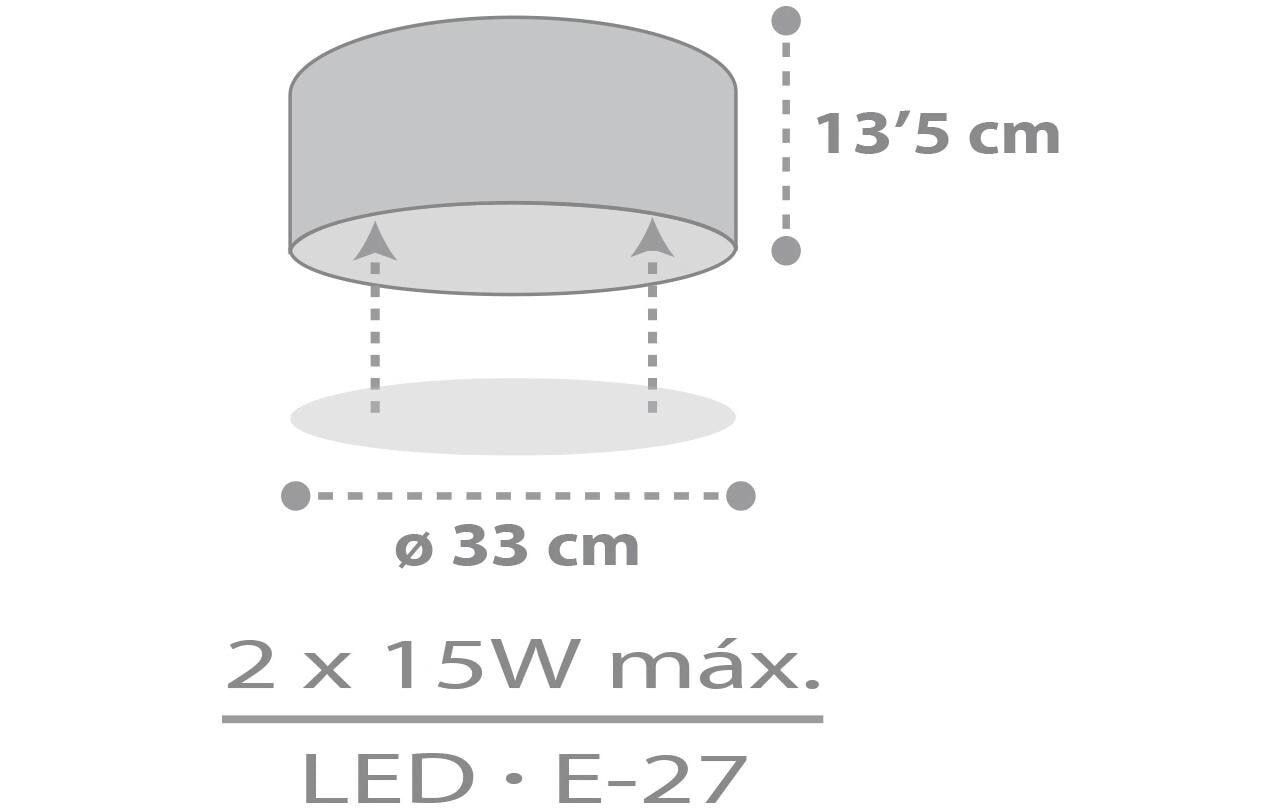 Dalber Deckenleuchte »Color Light Grey«