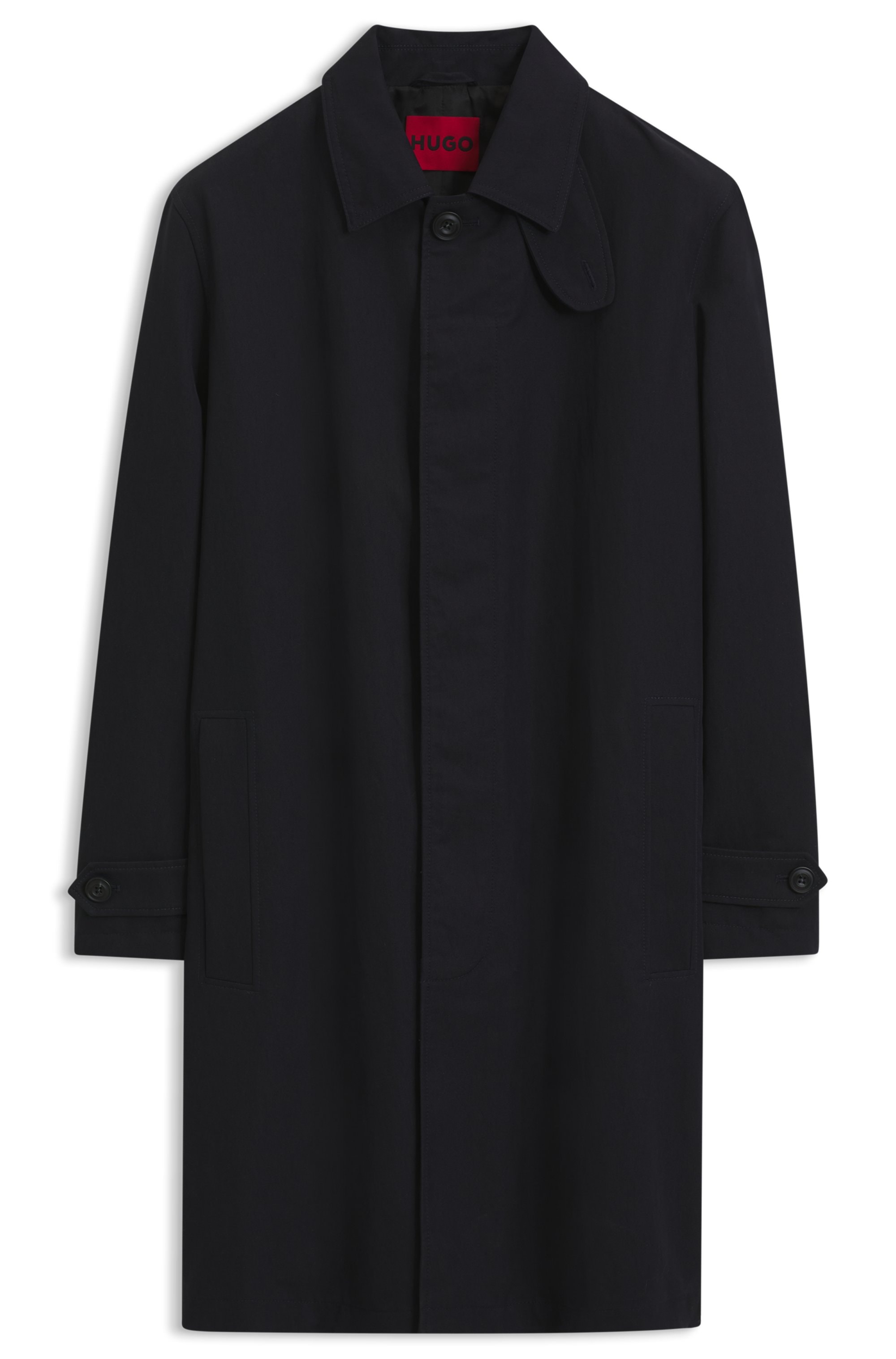 HUGO Manteau court »Maver2631« avec patte de boutonnage cachée, coupe régulière